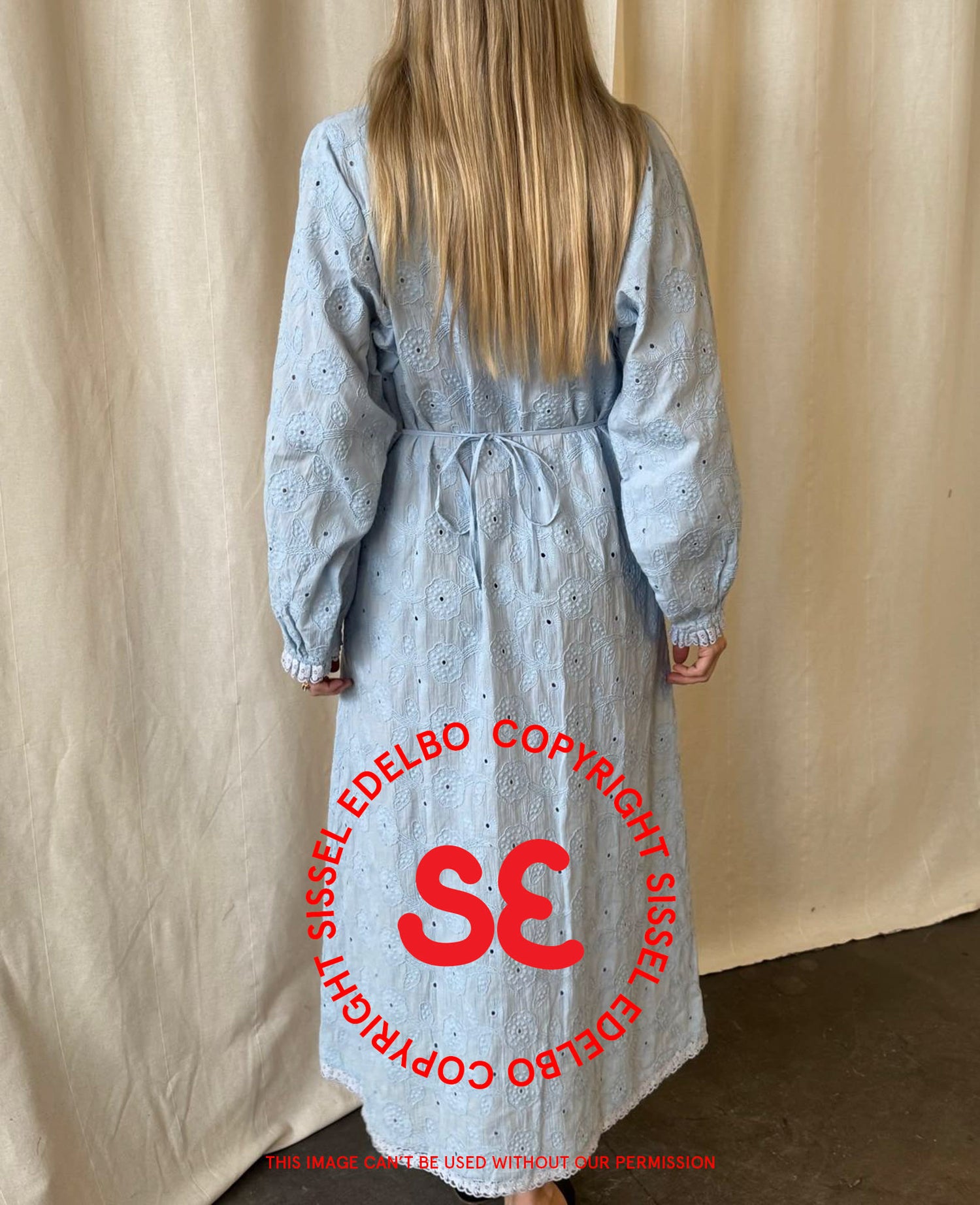 Delphine Dress - Cashmere Blue