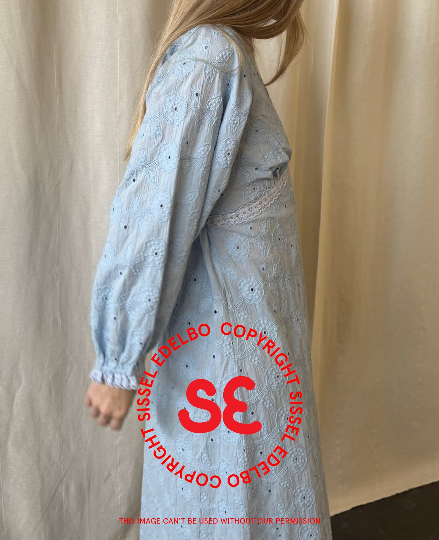 Delphine Dress - Cashmere Blue