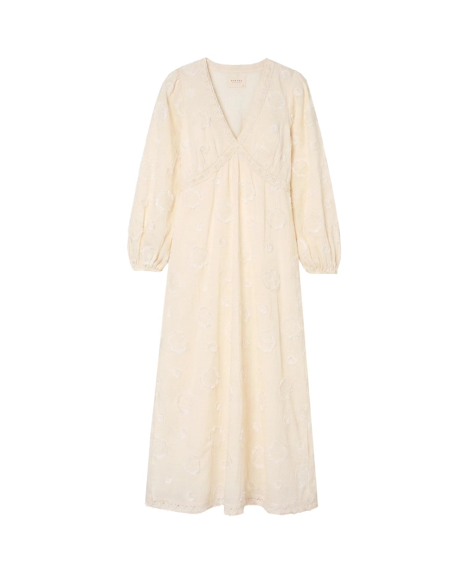 Delphine Dress - Cream Flower