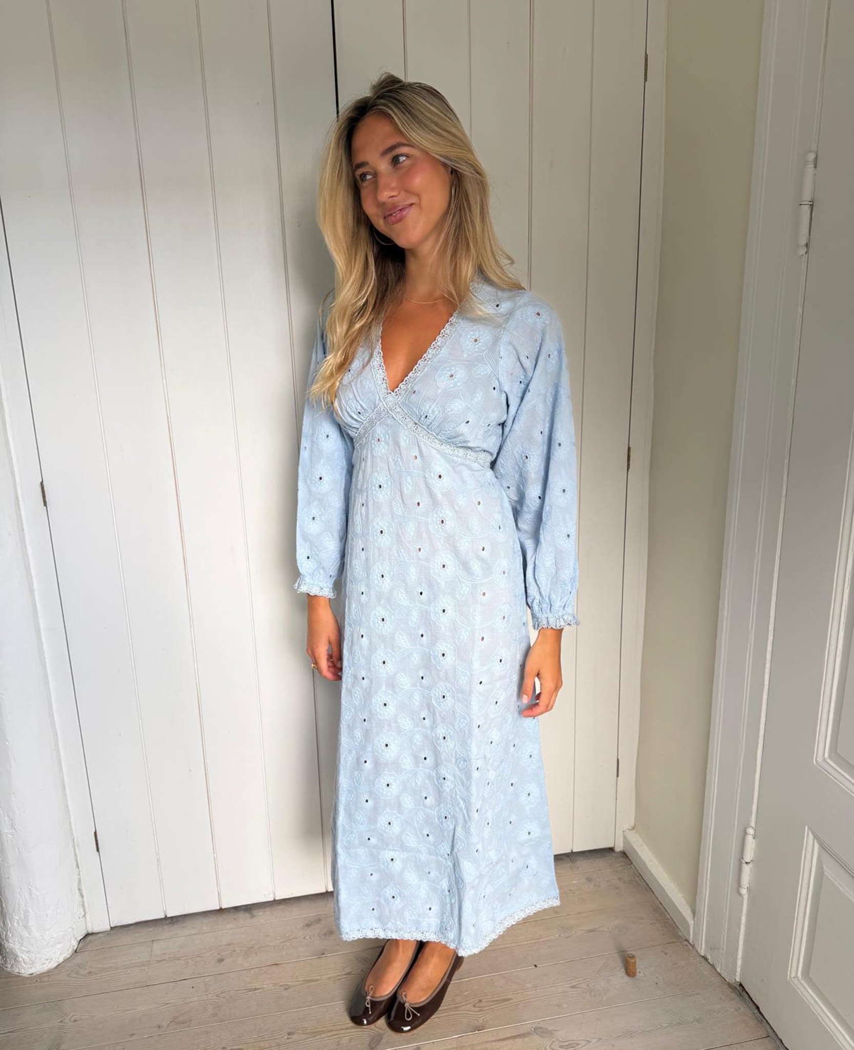 Delphine Dress - Cashmere Blue – SISSEL EDELBO
