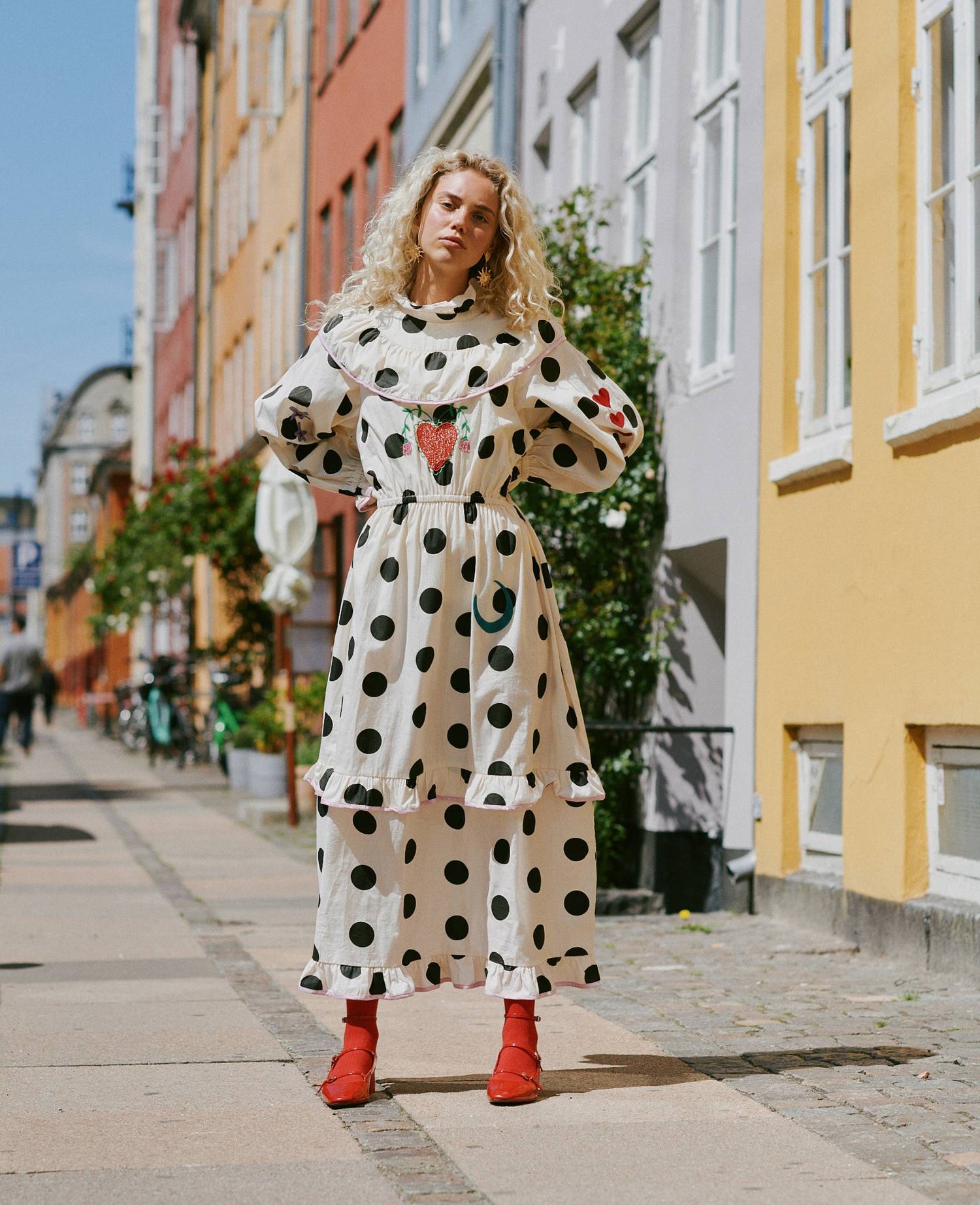 Diana Dress - Black Dot