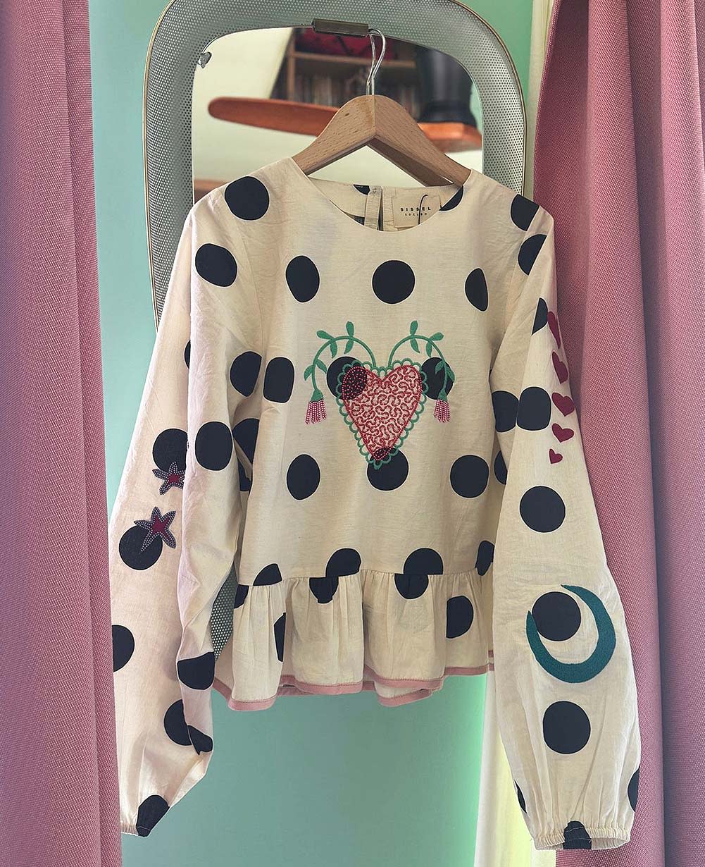 Diana Top - Black Dot