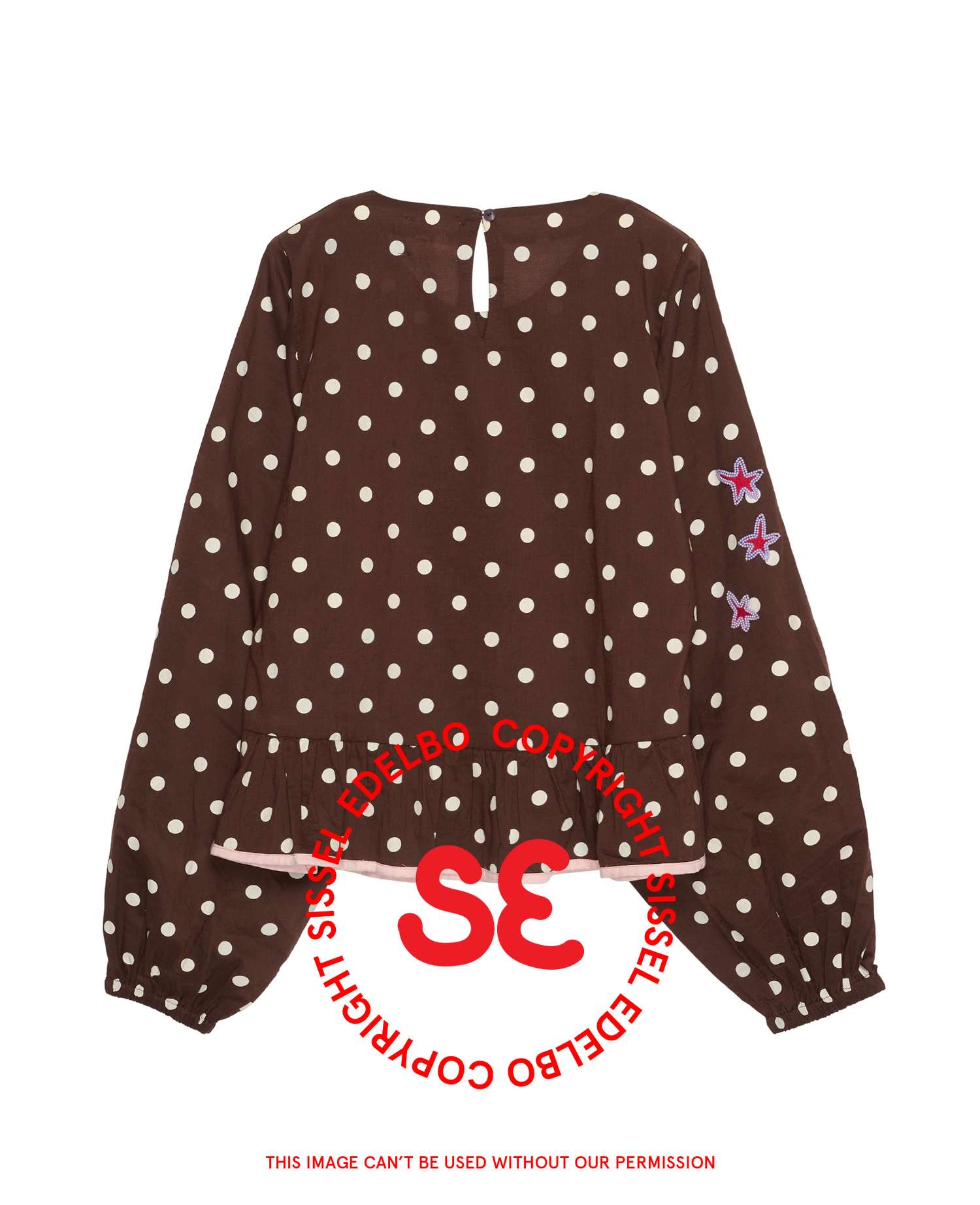 Diana Top - Brown Dot