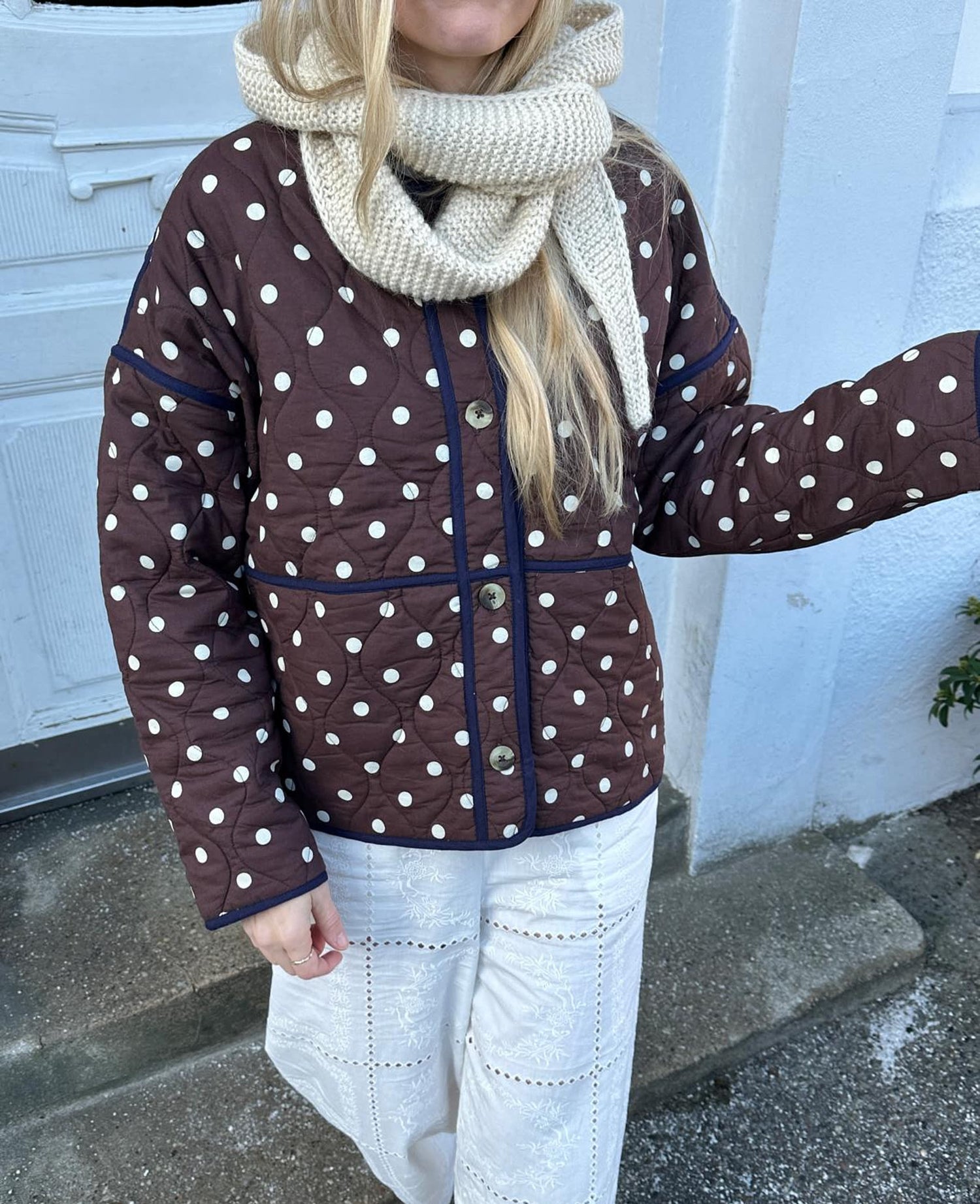 Dottie Jacket - Dot Brown