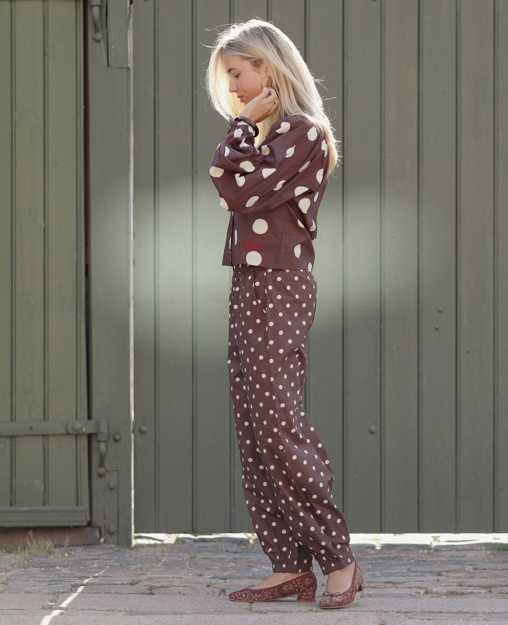 Ea Shirt - Cream Dot
