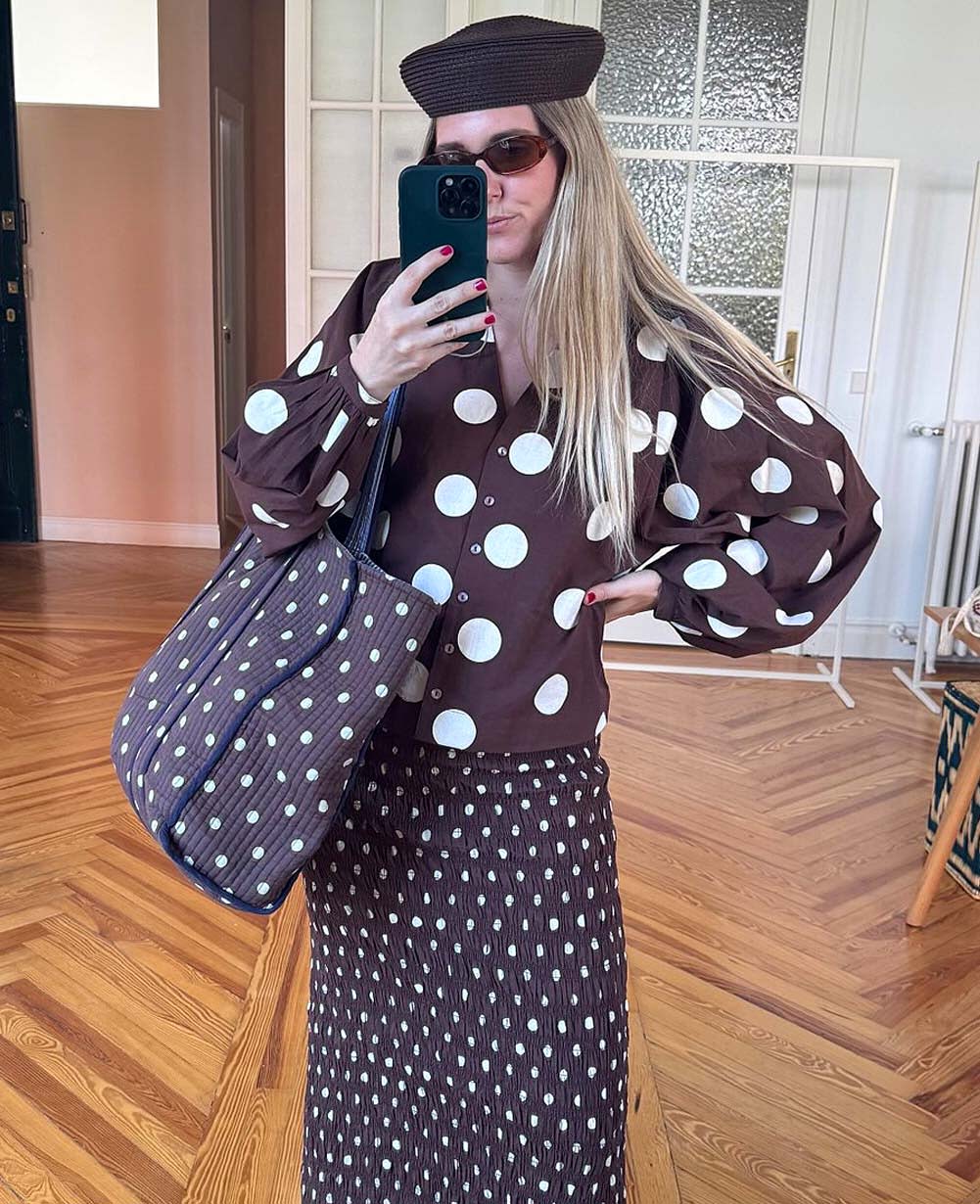 Ea Shirt - Cream Dot