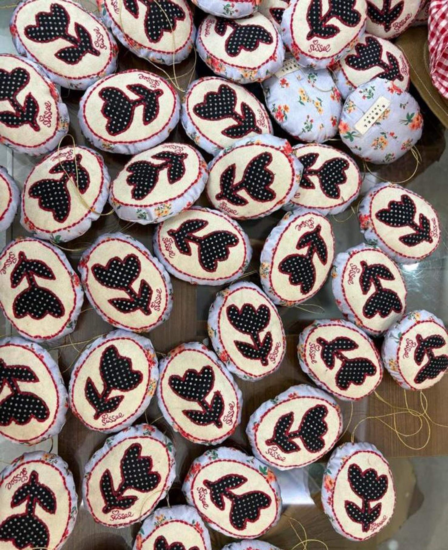 Vera Easter Egg Ornament - Purple Floral