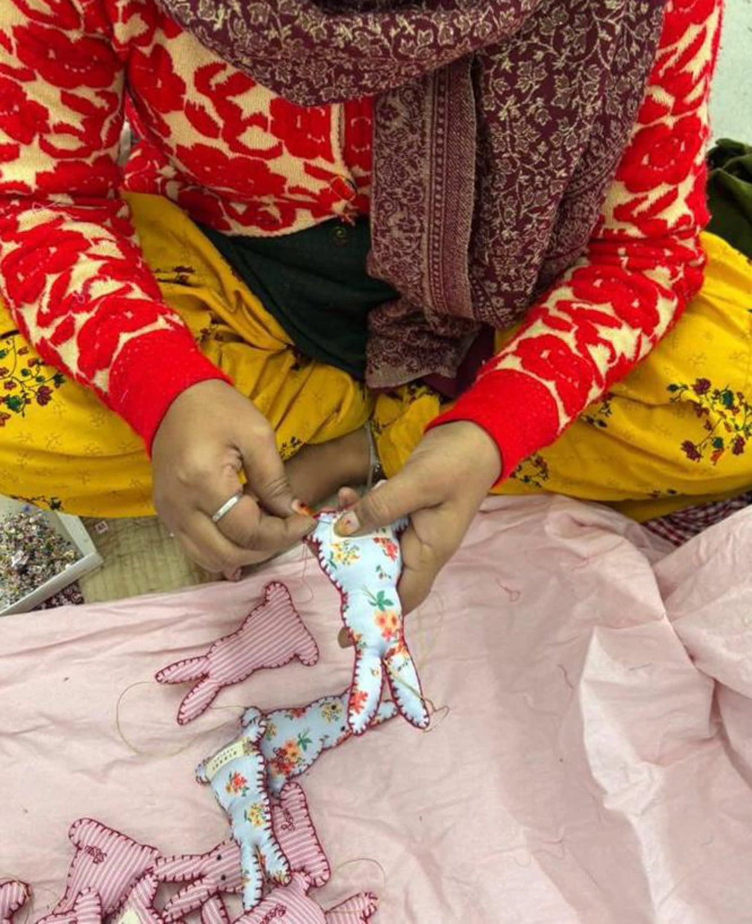 Bonnie Ornament - Purple Floral