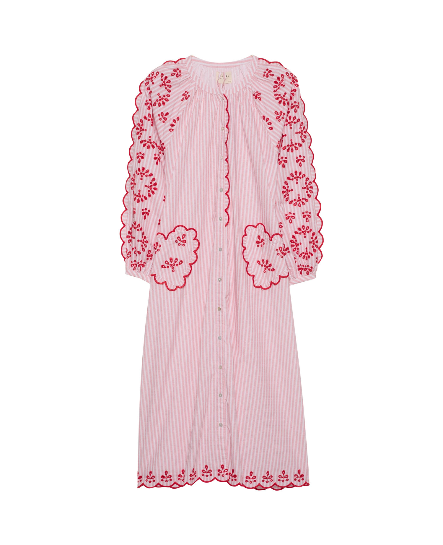 Elin Dress - Red Stripes