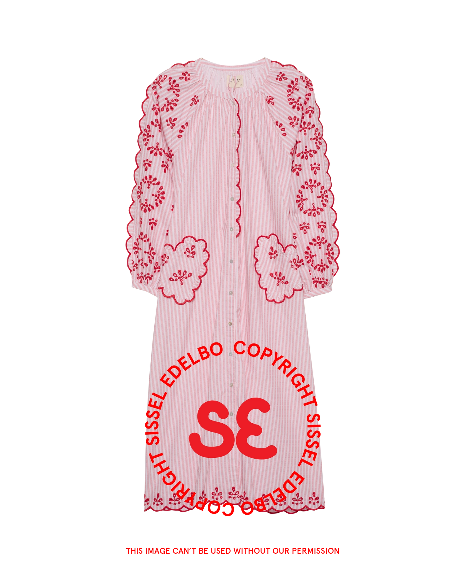 Elin Dress - Red Stripes