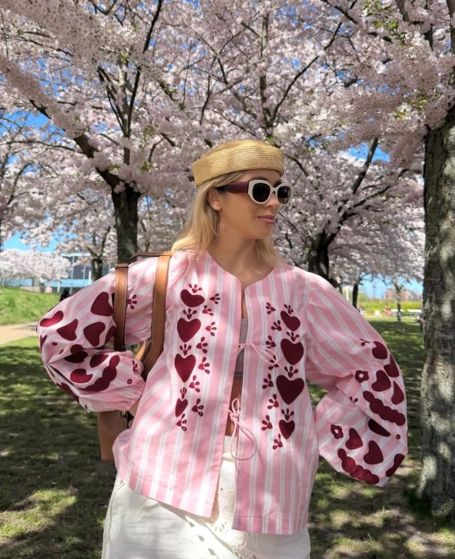 Elisabeth Top - Rose Stripes