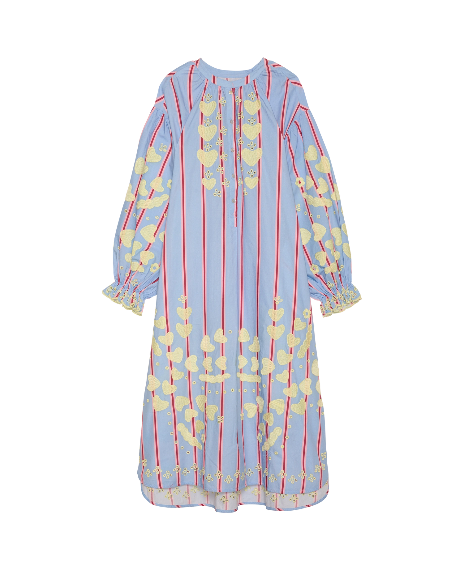 Elisabeth Dress - Bluebell Stripes