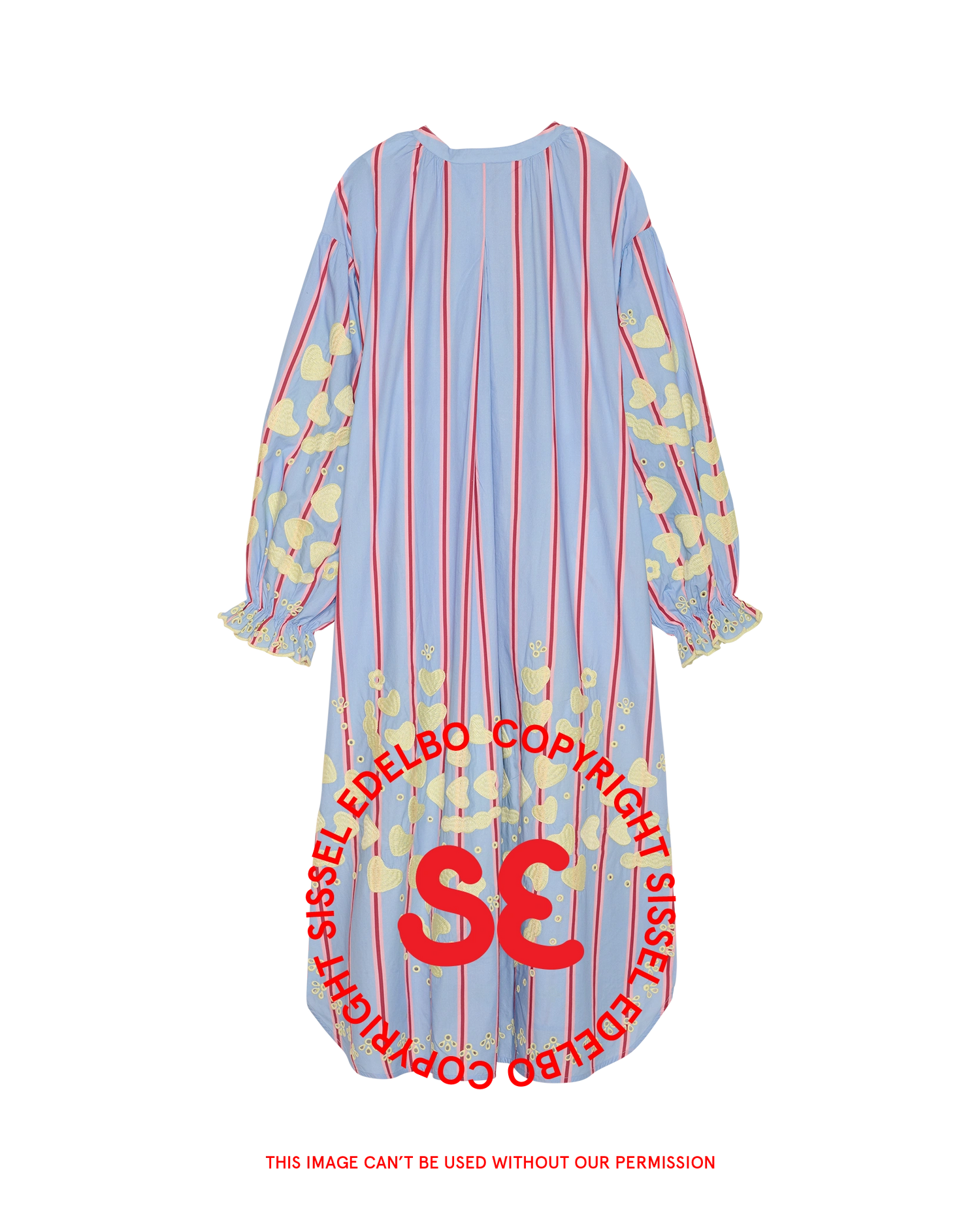 Elisabeth Dress - Bluebell Stripes