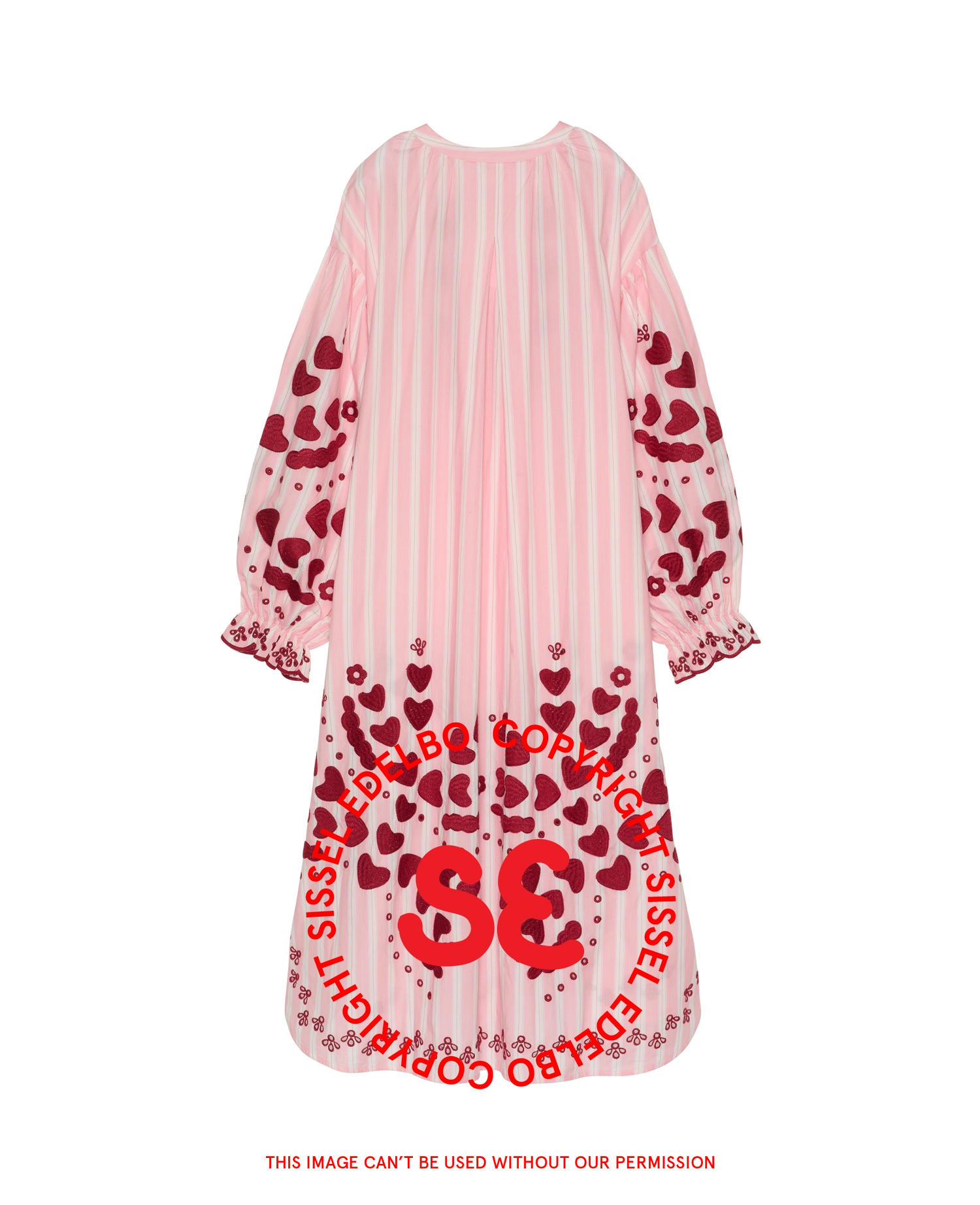 Elisabeth Dress - Rose Stripes