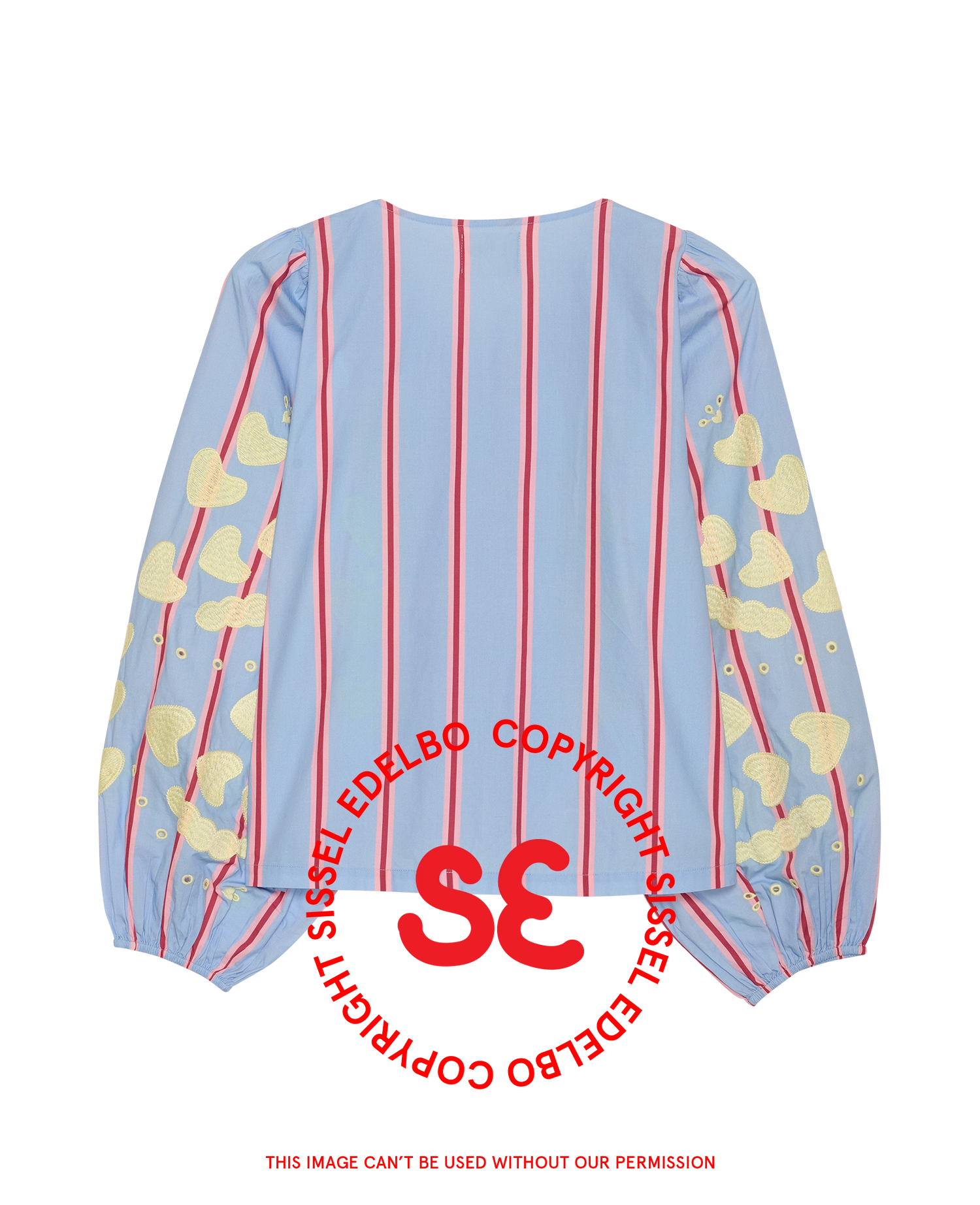 Elisabeth Top - Bluebell Stripes