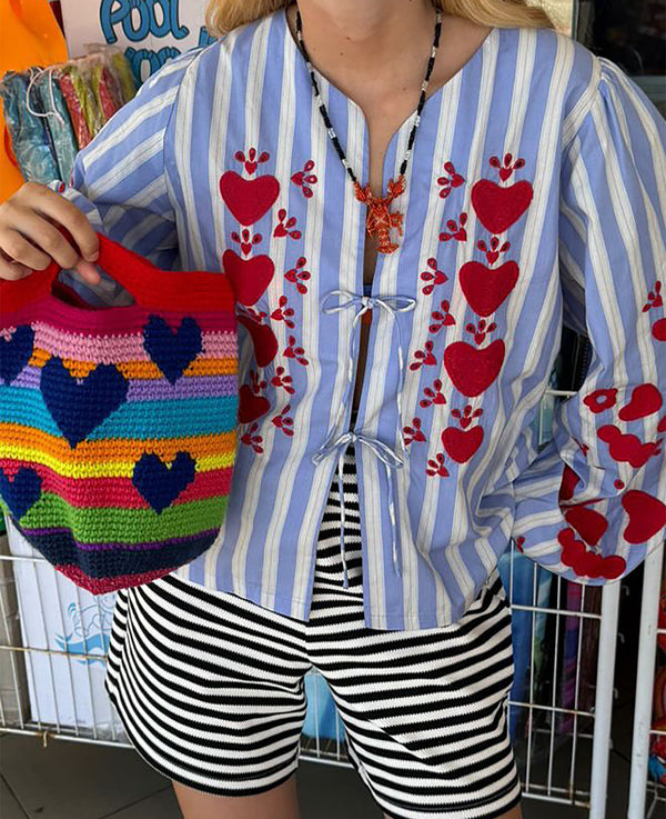 Elisabeth Top - Vintage Stripes