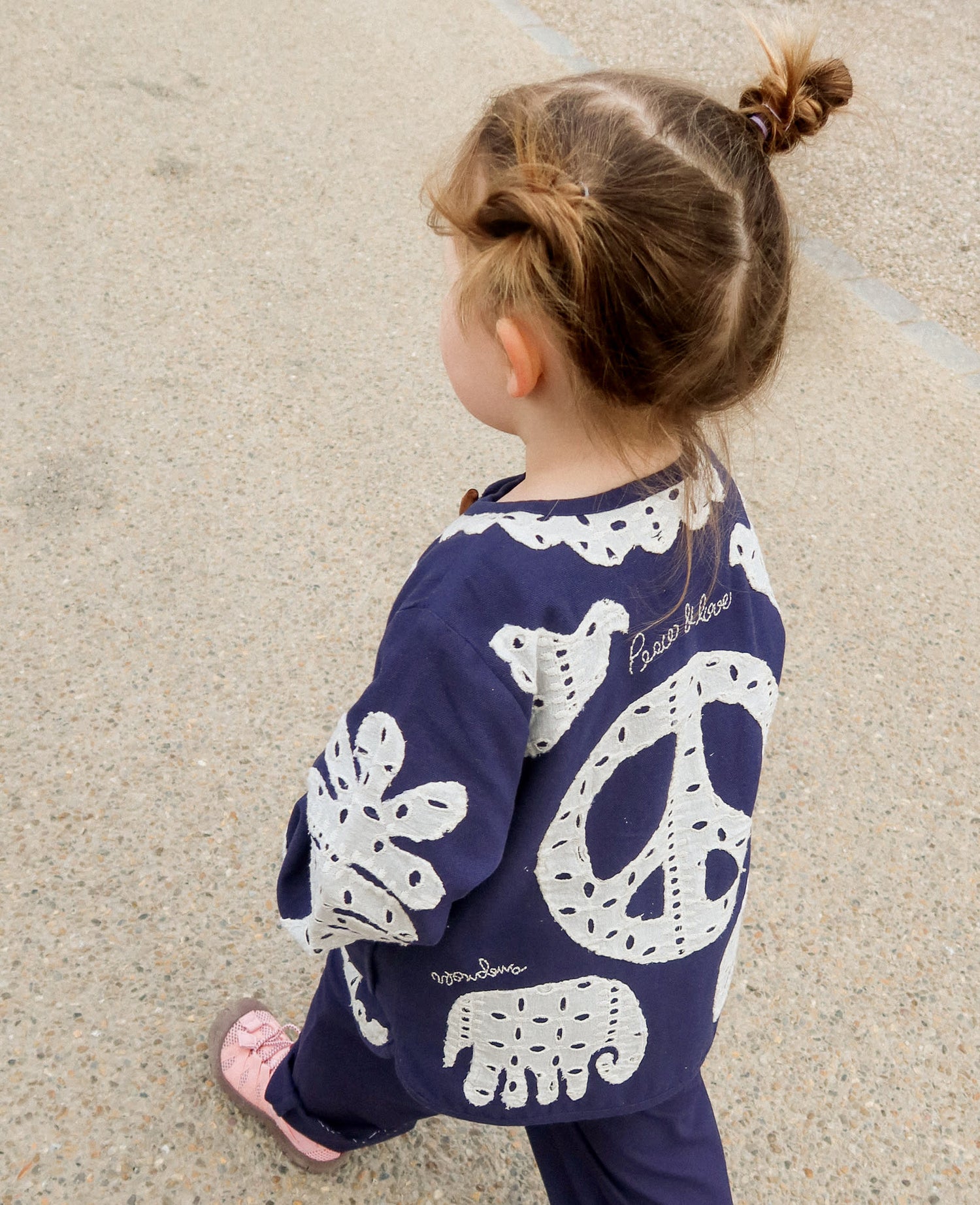 Ena MINI Jacket - Navy Birds