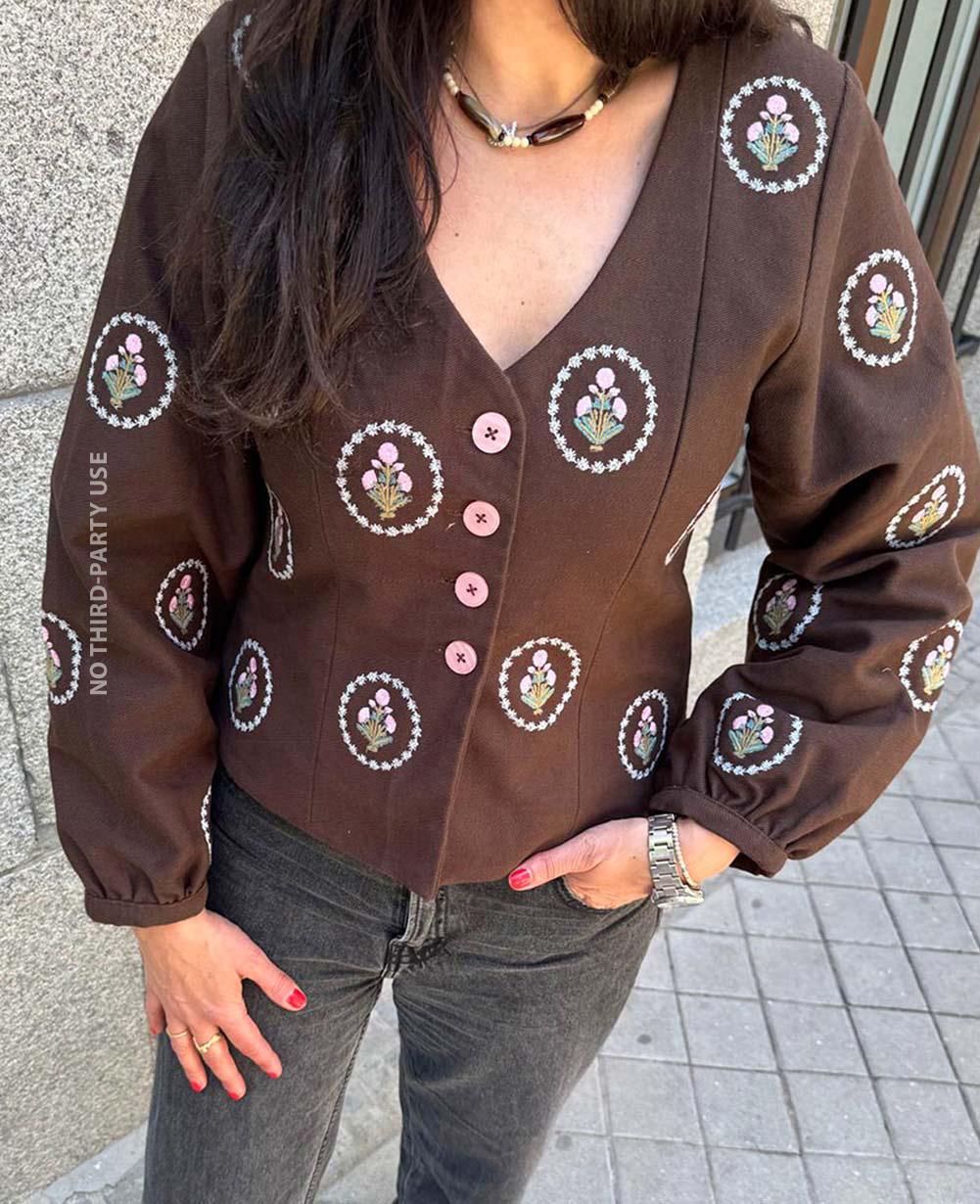 Evie Jacket - Brown Fudge