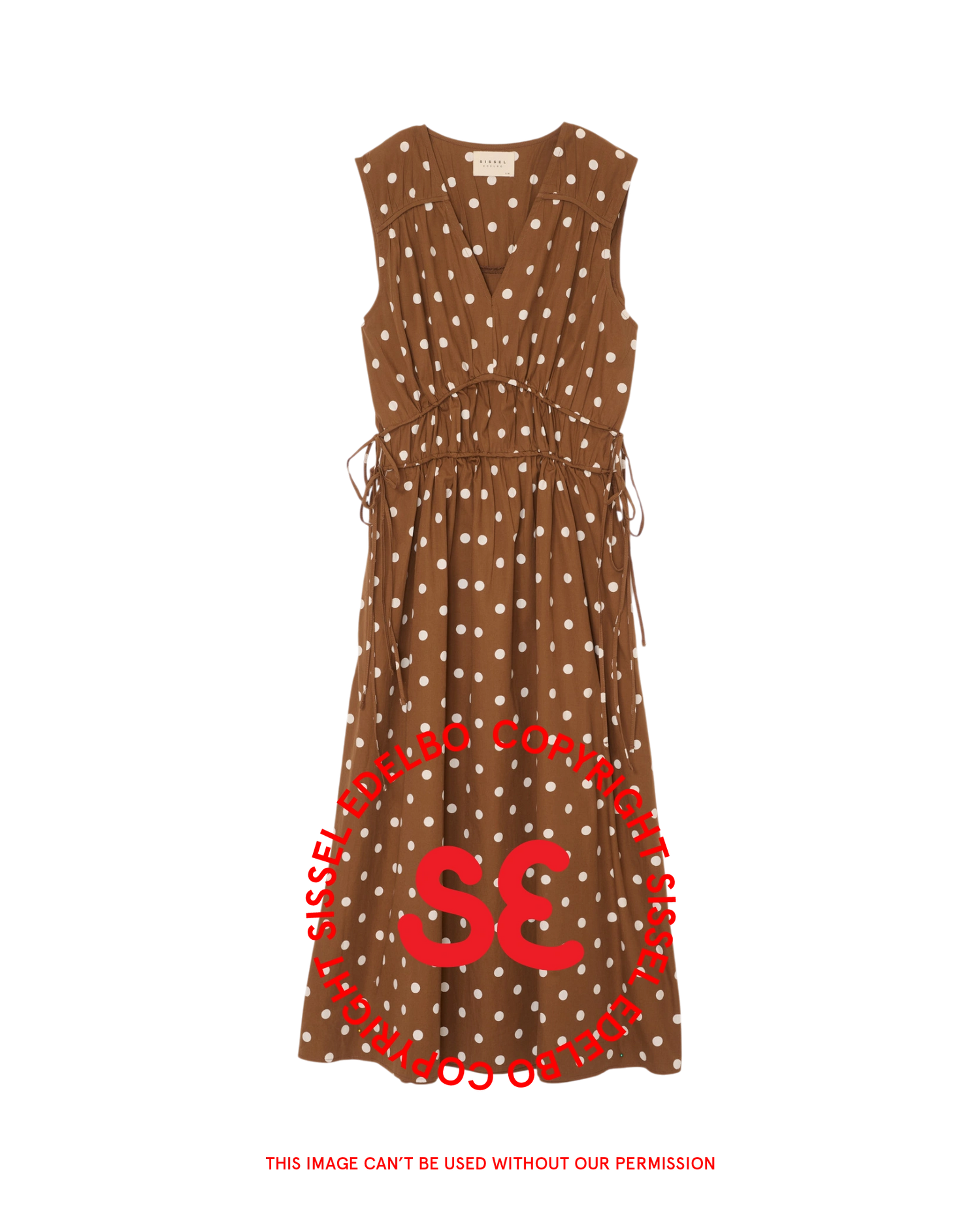 Fallan Dress - Dotty Brown