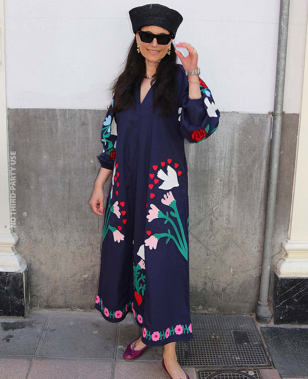 Fran Dress - Navy