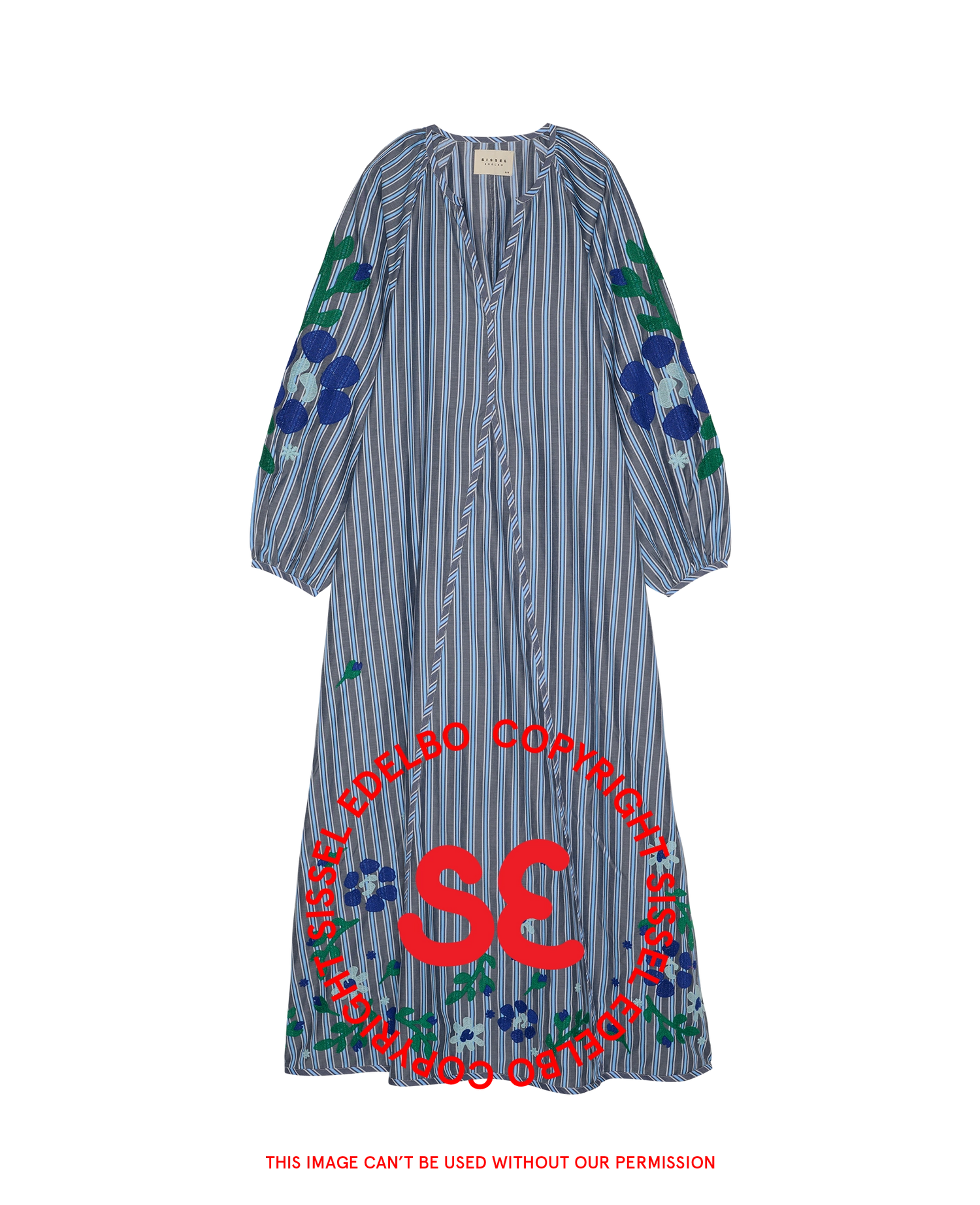 Fran Dress - Grey Stripes