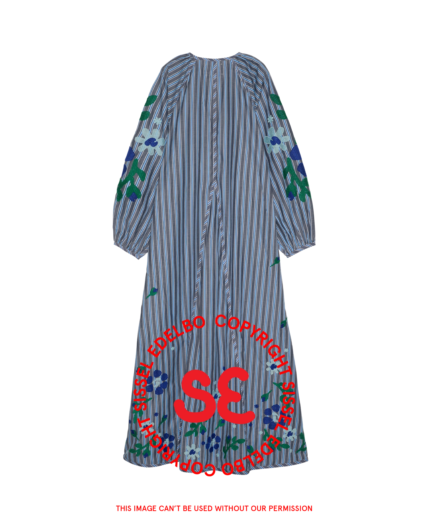 Fran Dress - Grey Stripes