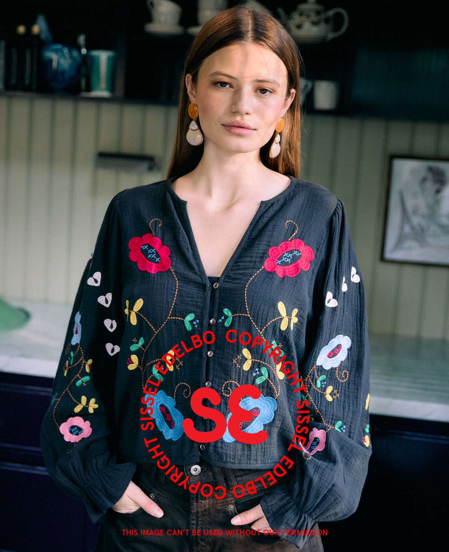 Fran Top - Almost Black