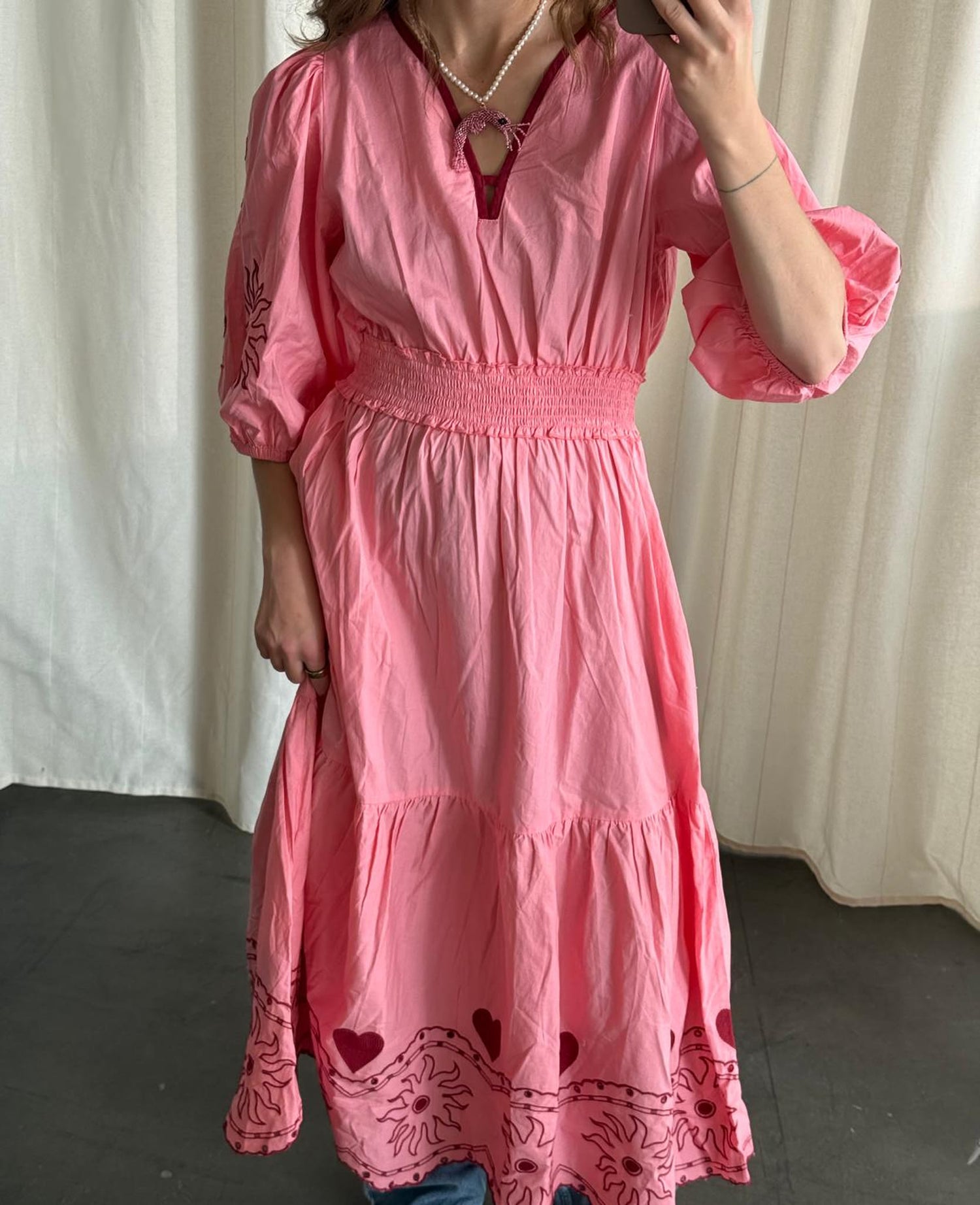 Geenie Dress - Geranium Pink