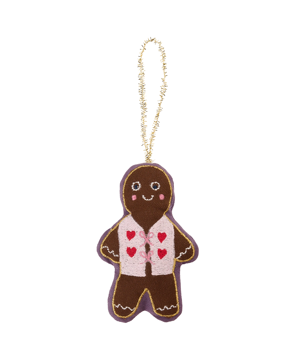 Gingerbread Man Ornament - Brown