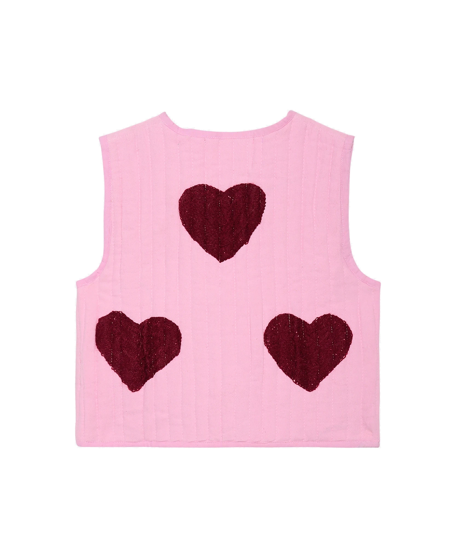 Honey MINI Vest - Burgundy Hearts