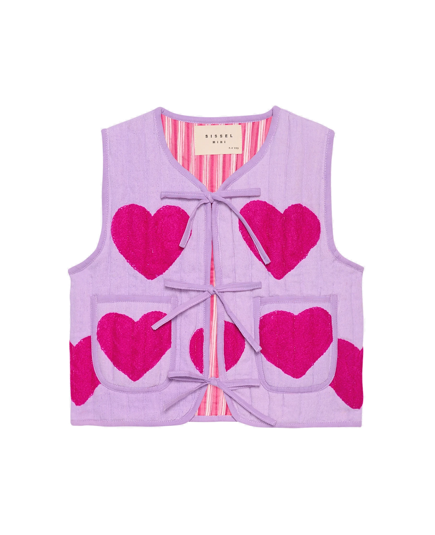 Honey MINI Vest - Pink Hearts