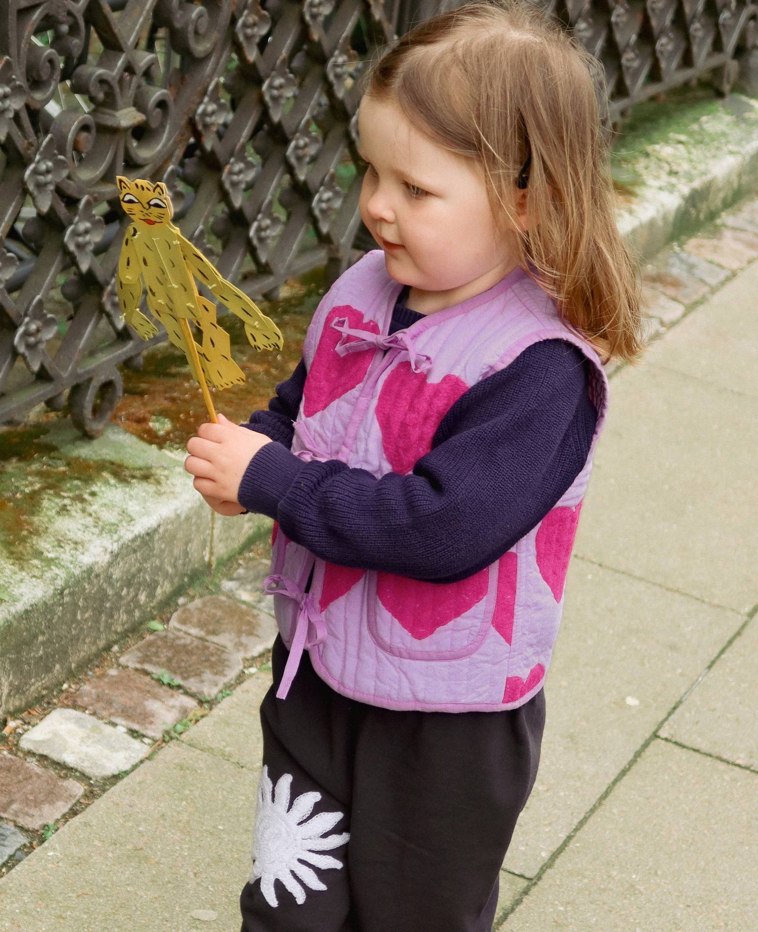 Honey MINI Vest - Pink Hearts