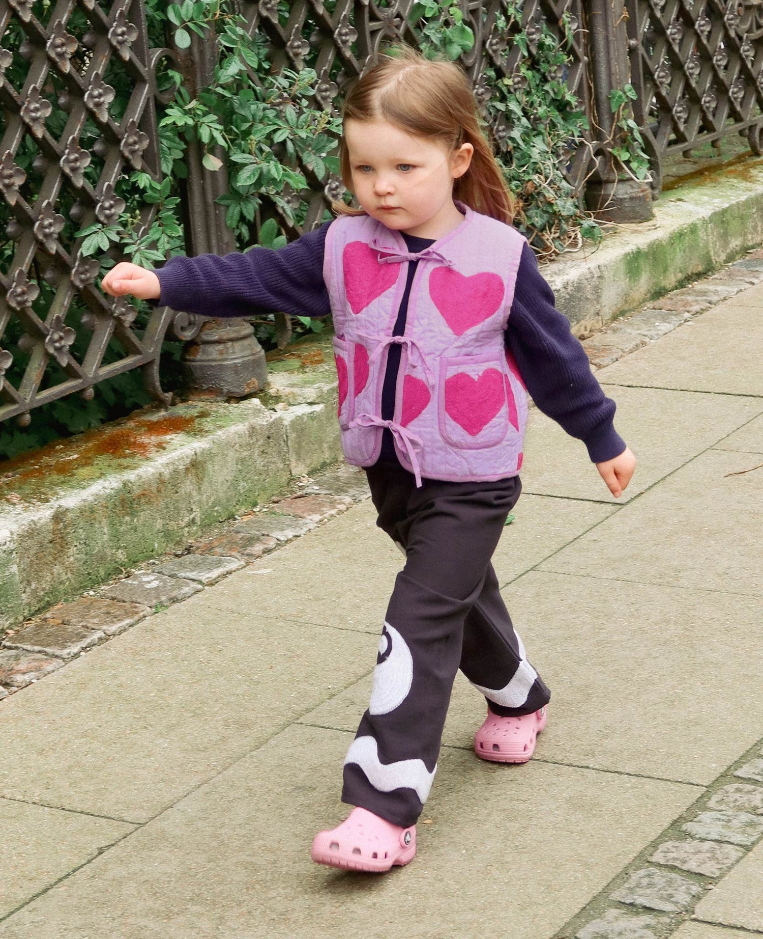 Honey MINI Vest - Pink Hearts