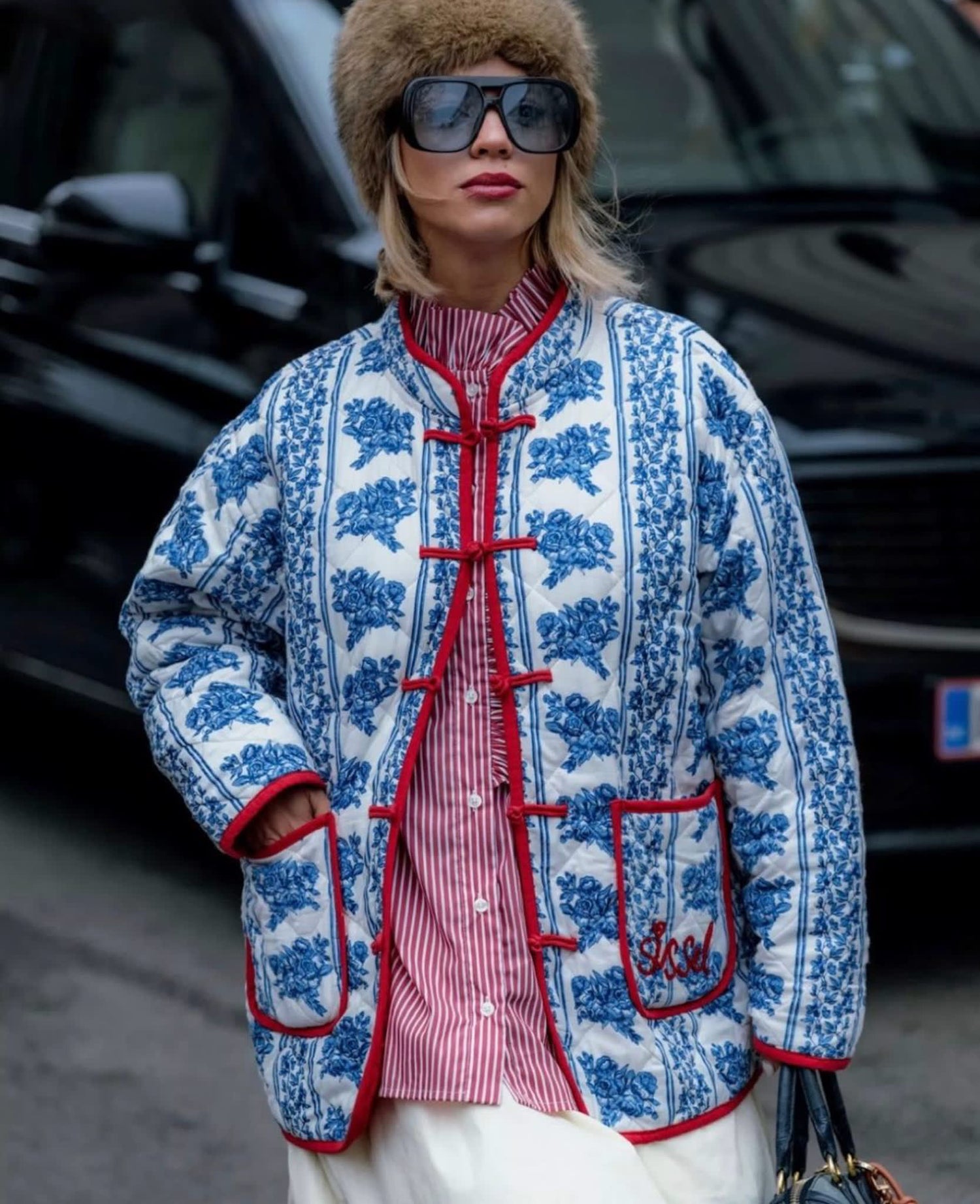 Jamille Jacket - Blue Flower