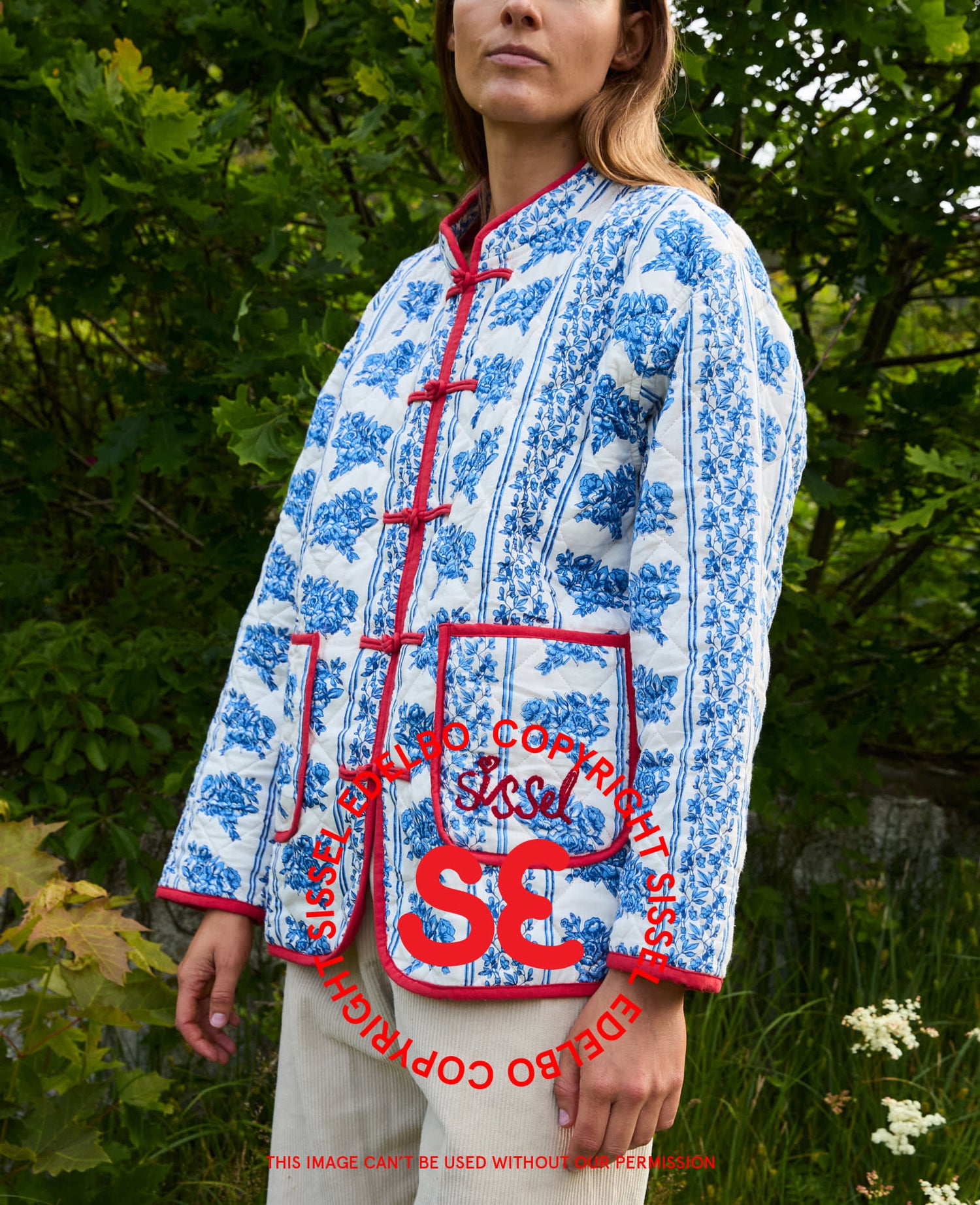 Jamille Jacket - Blue Flower