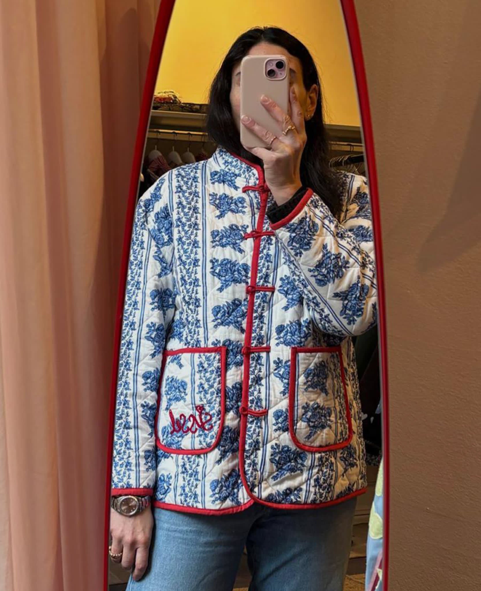 Jamille Jacket - Blue Flower – SISSEL EDELBO