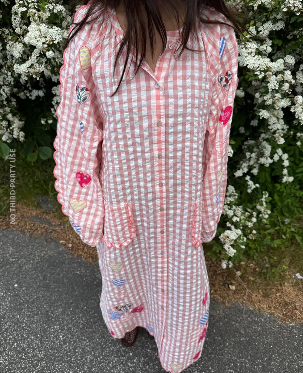 Kamal Dress - Pink Checks