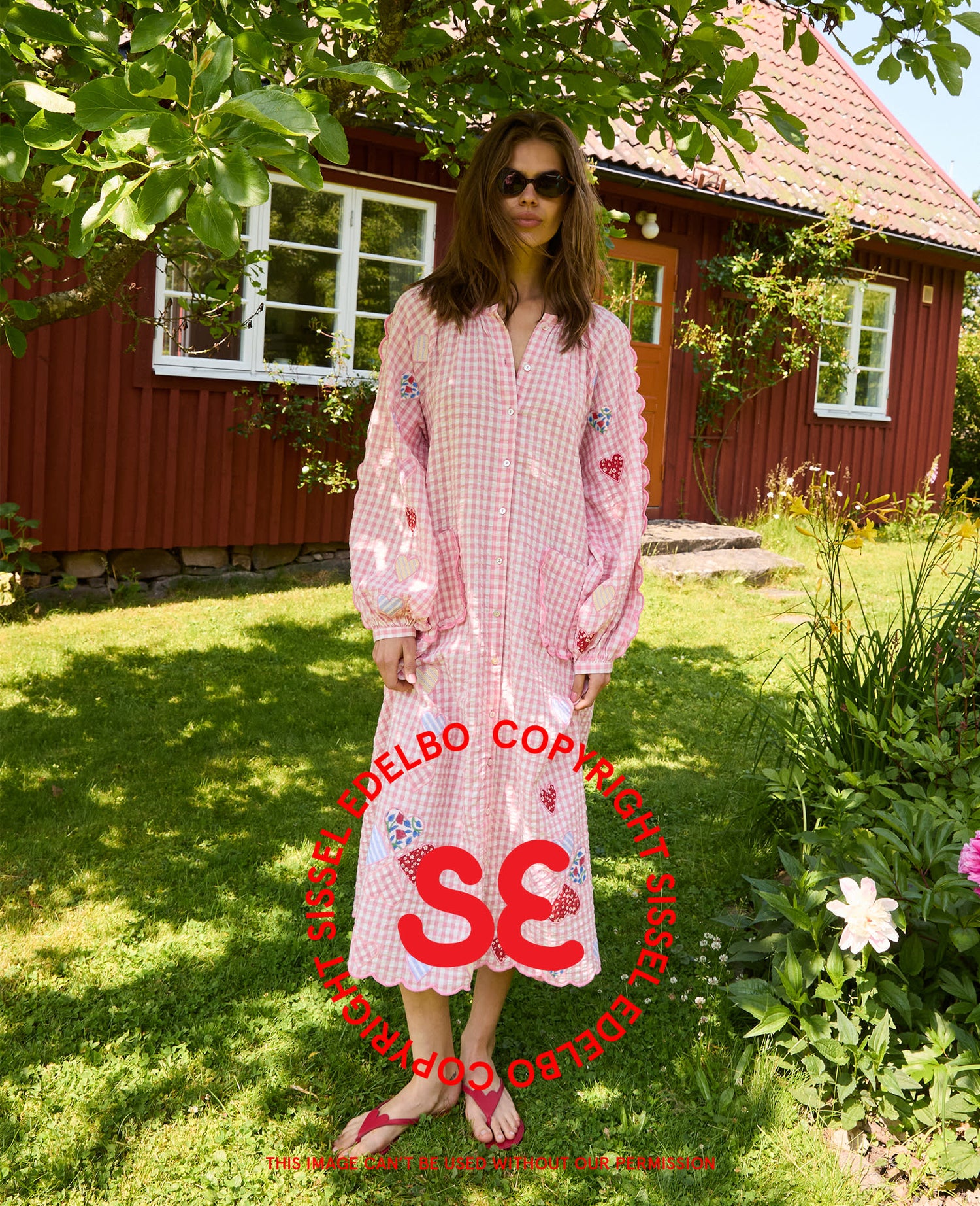 Kamal Dress - Pink Checks