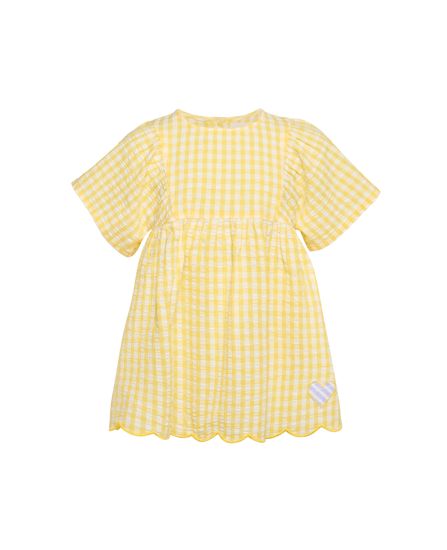 Katrine MINI Dress - Yellow Checks