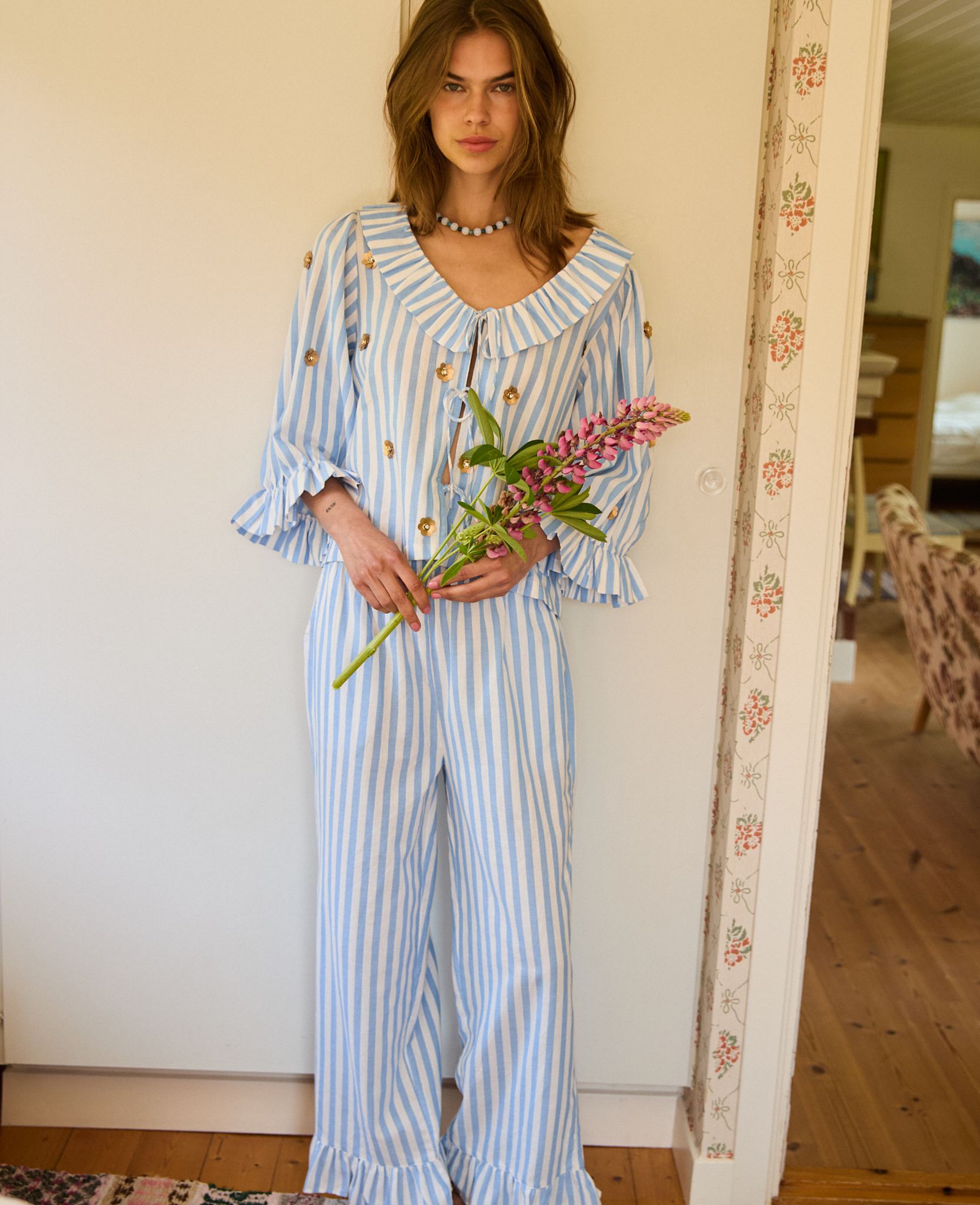 Kiki Pants - Blue Stripes – SISSEL EDELBO