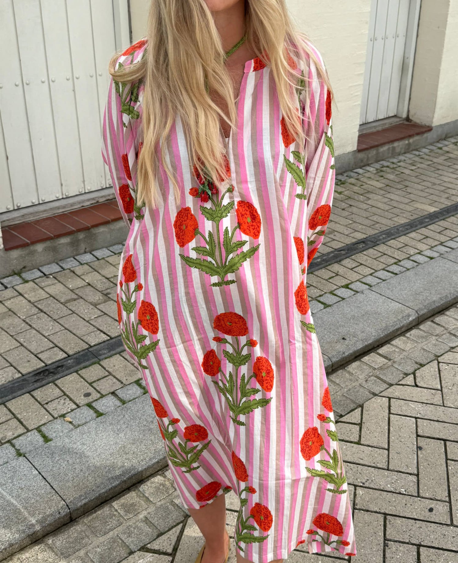 Lara Dress - Blush Mandarin