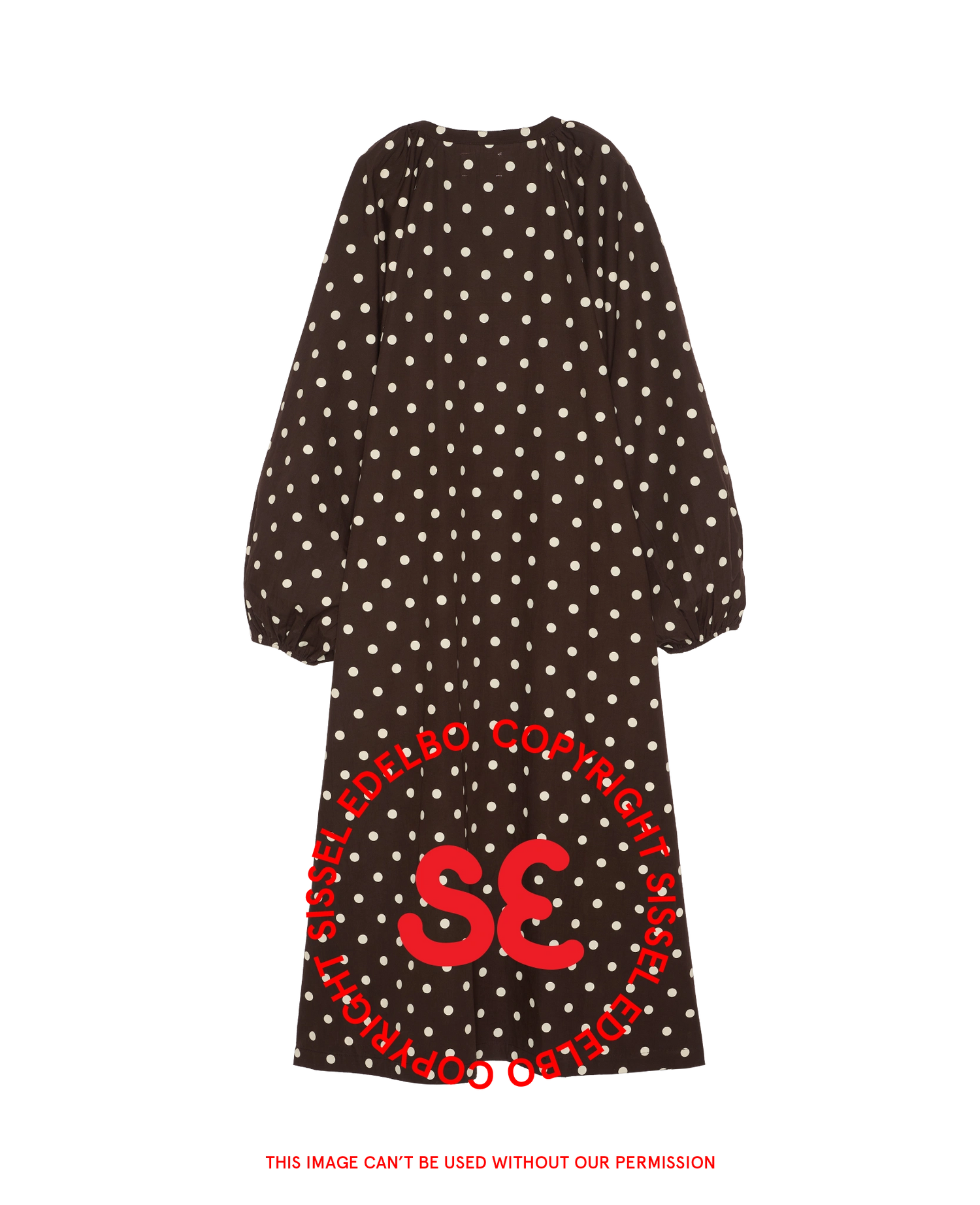 Lara Dress - Cream Dot