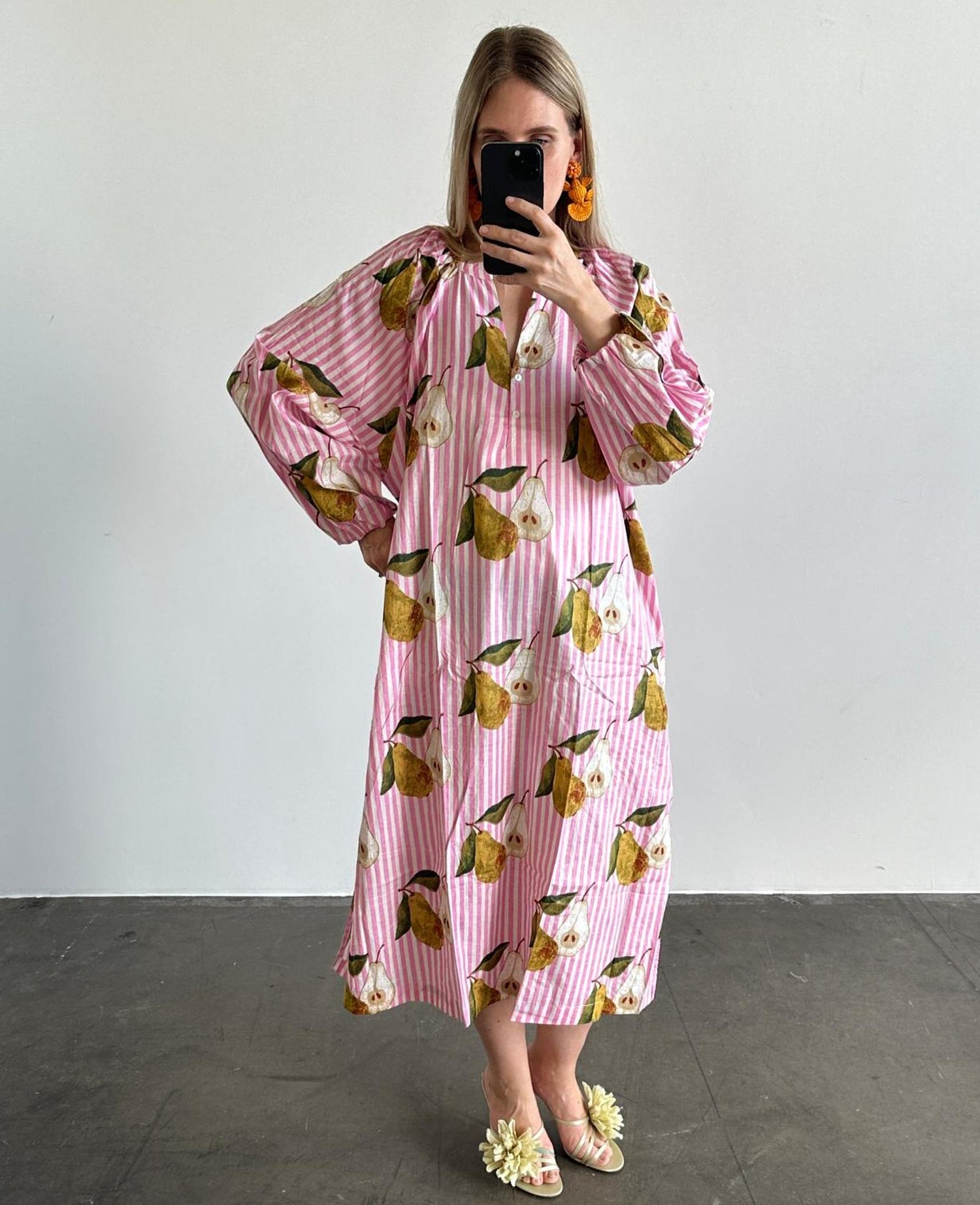 Lara Dress - Pear Pink