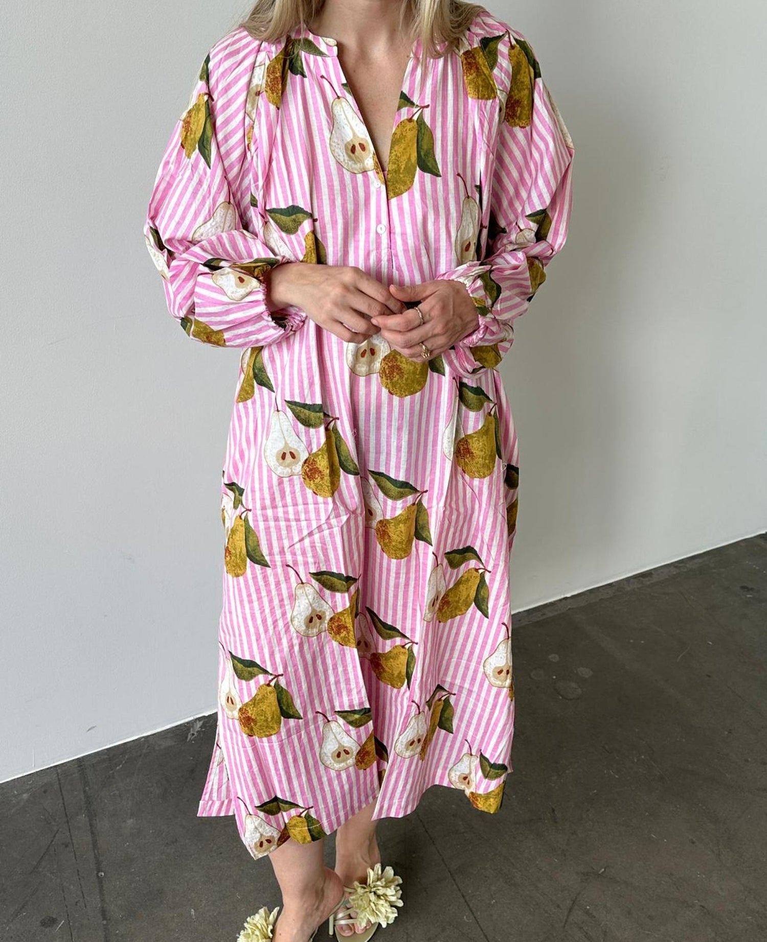 Lara Dress - Pear Pink