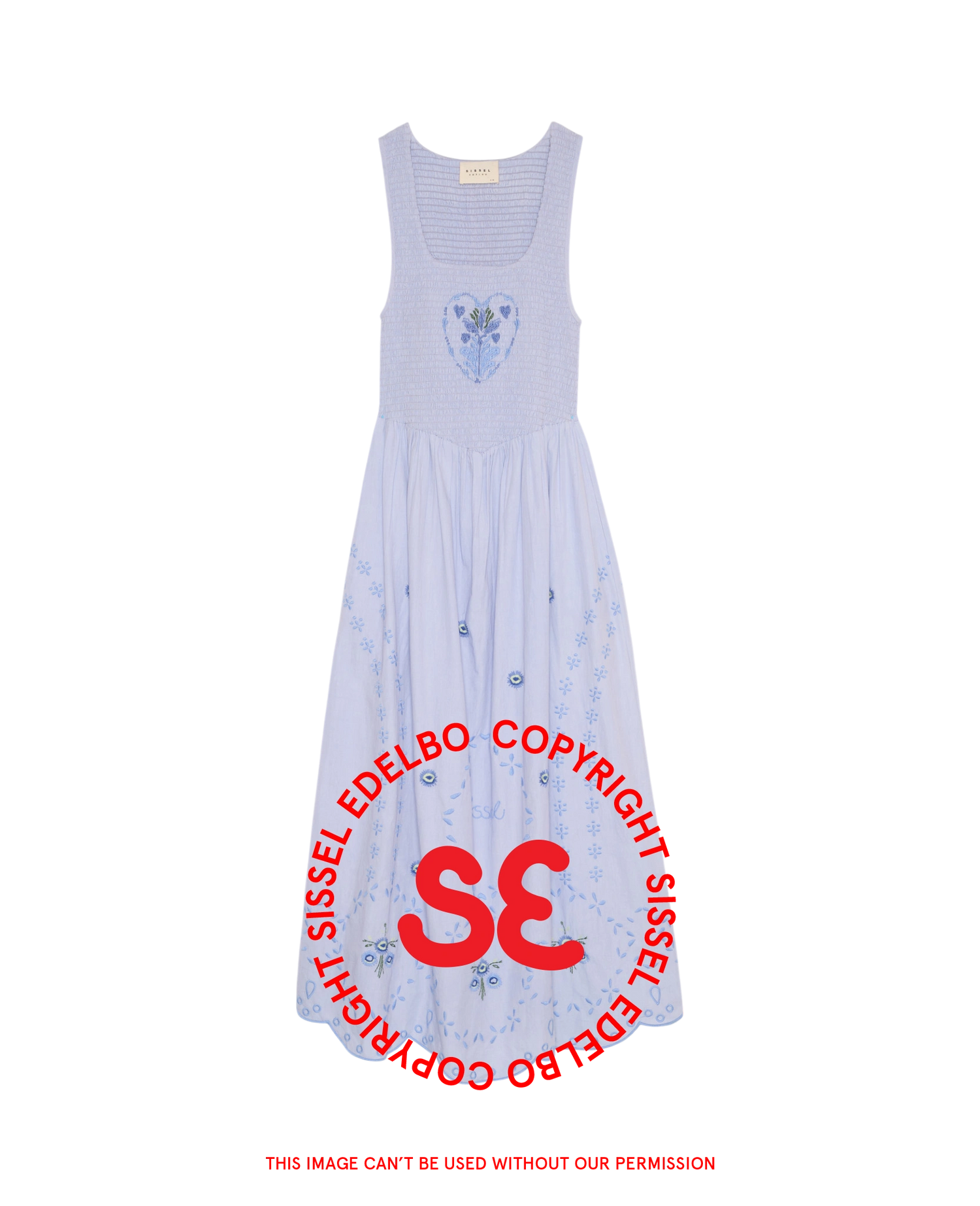 Leona Dress - Soft Blue