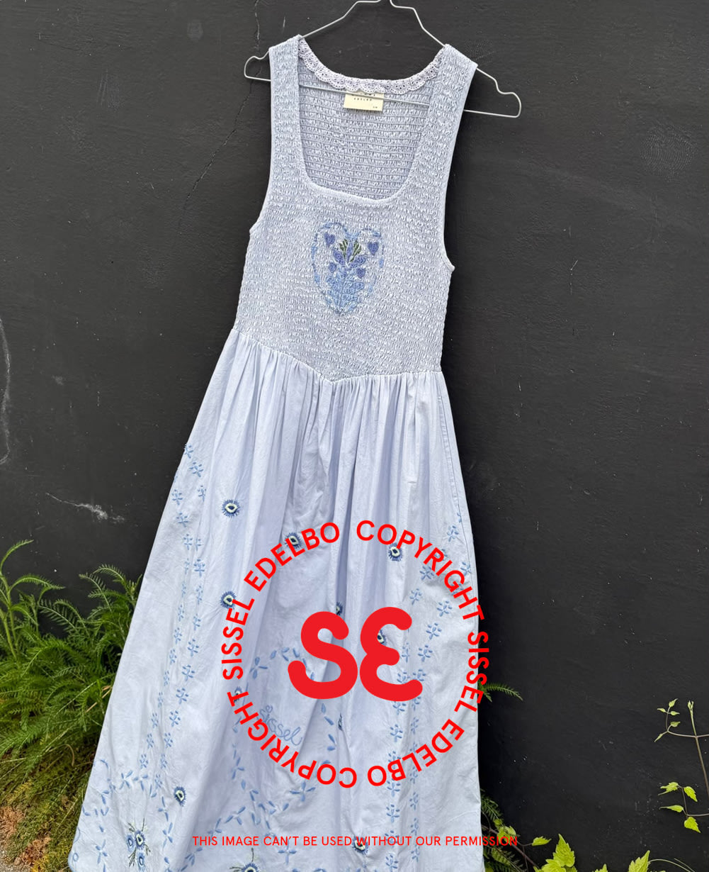Leona Dress - Soft Blue
