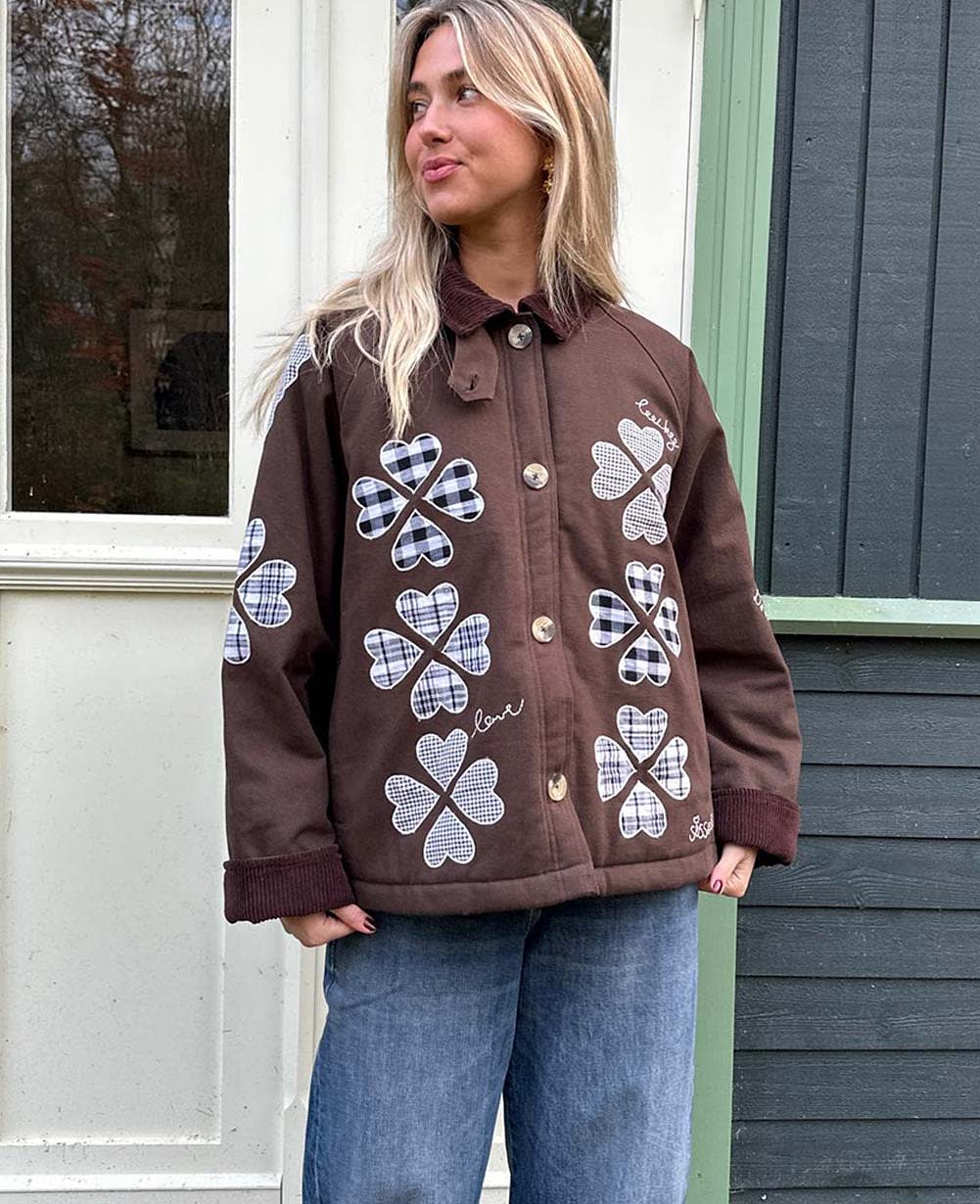 Lillibeth Jacket - Checked Brown