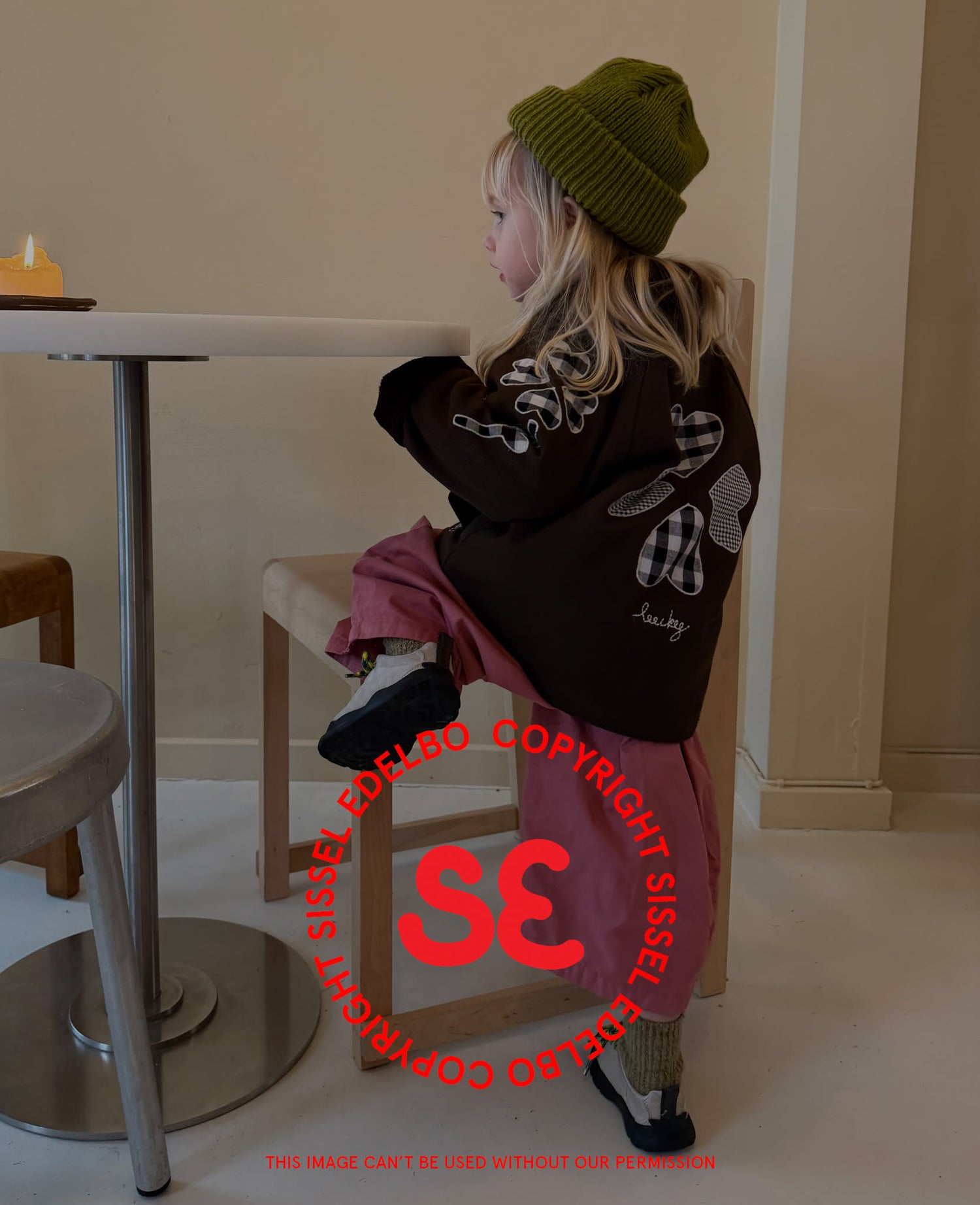 Lillibeth MINI Jacket - Checked Brown