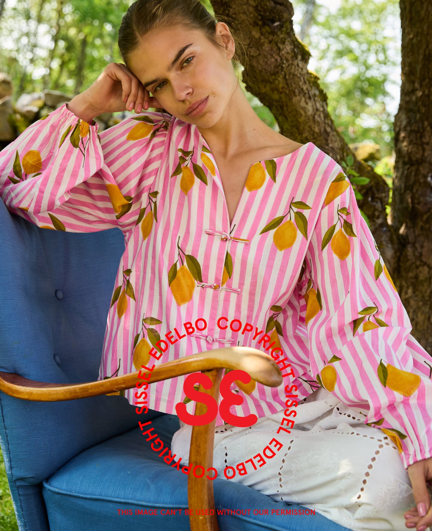 Limone Top - Pink Lemons