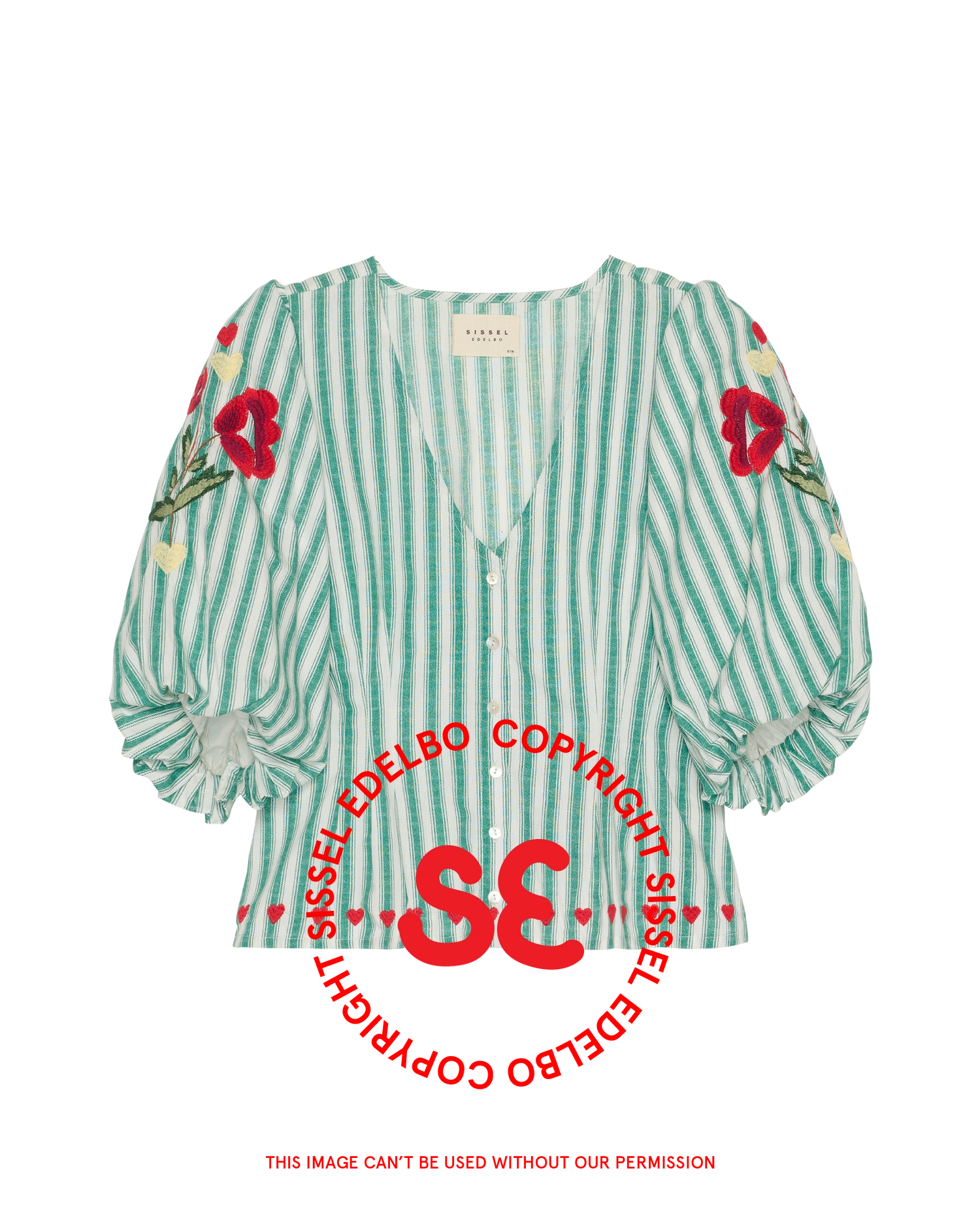 Lotta Shirt - Green Stripes